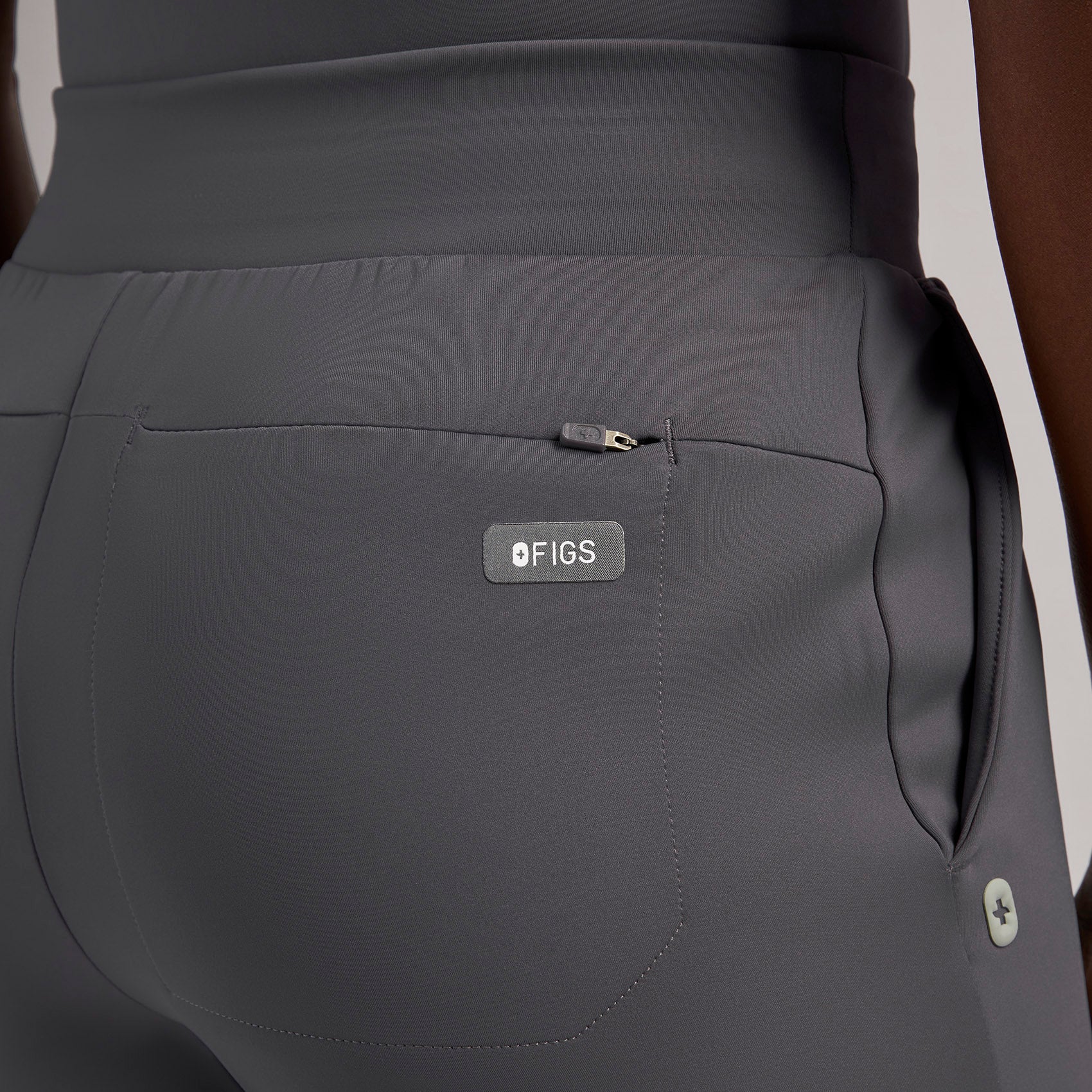 Tena Slim Tapered Scrub Pant - Charcoal