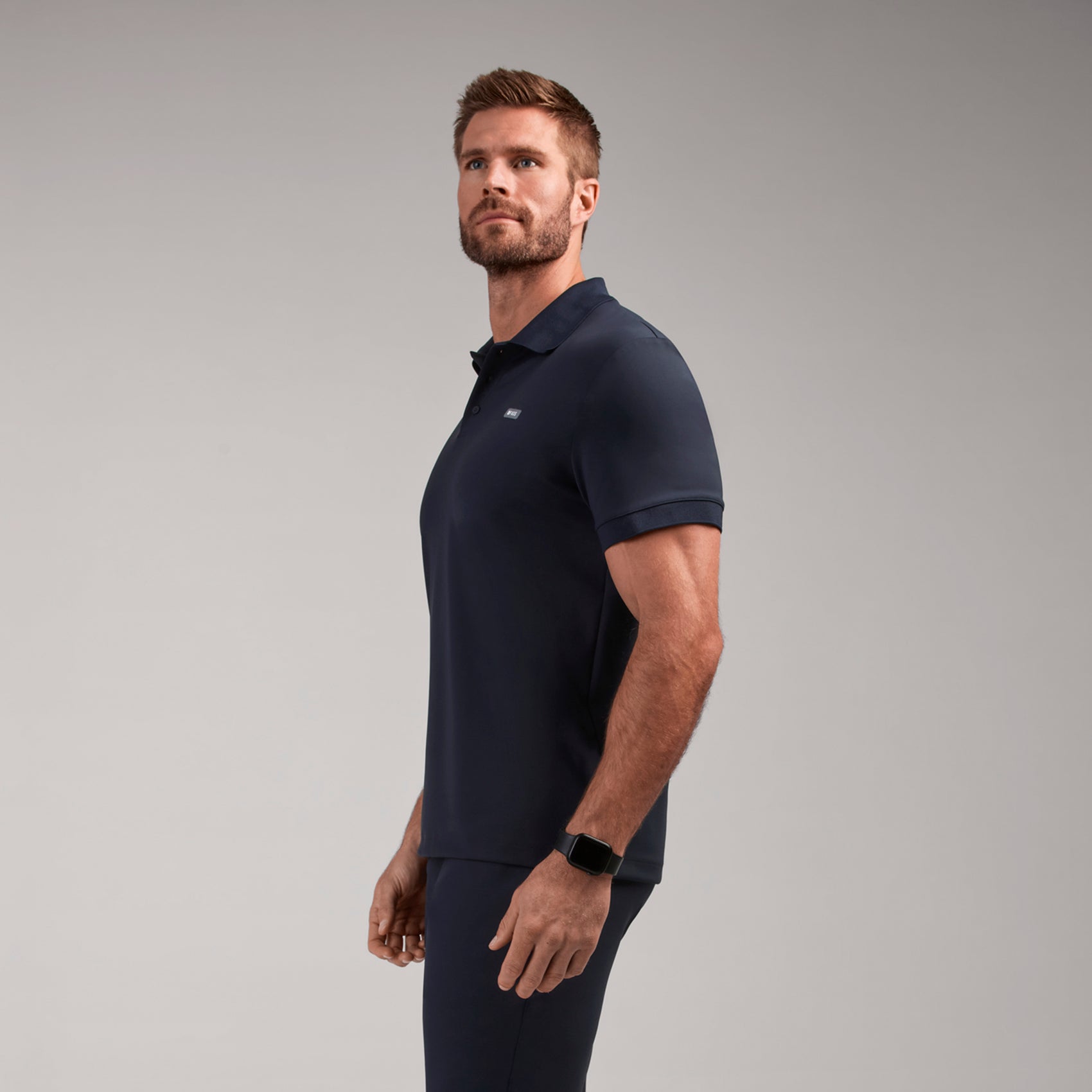 Rocco Polo Scrub Top - Navy
