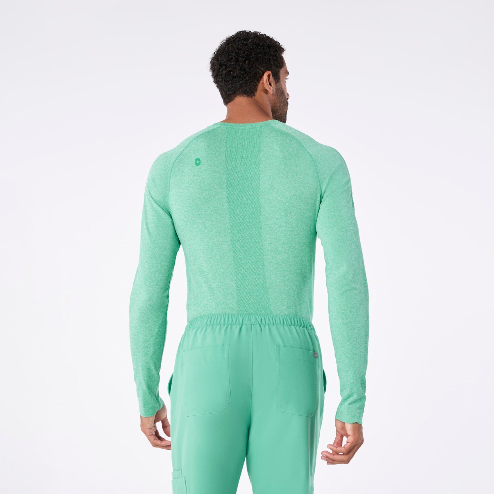 Makato Seamless Long-Sleeve Underscrub - Surgical Green