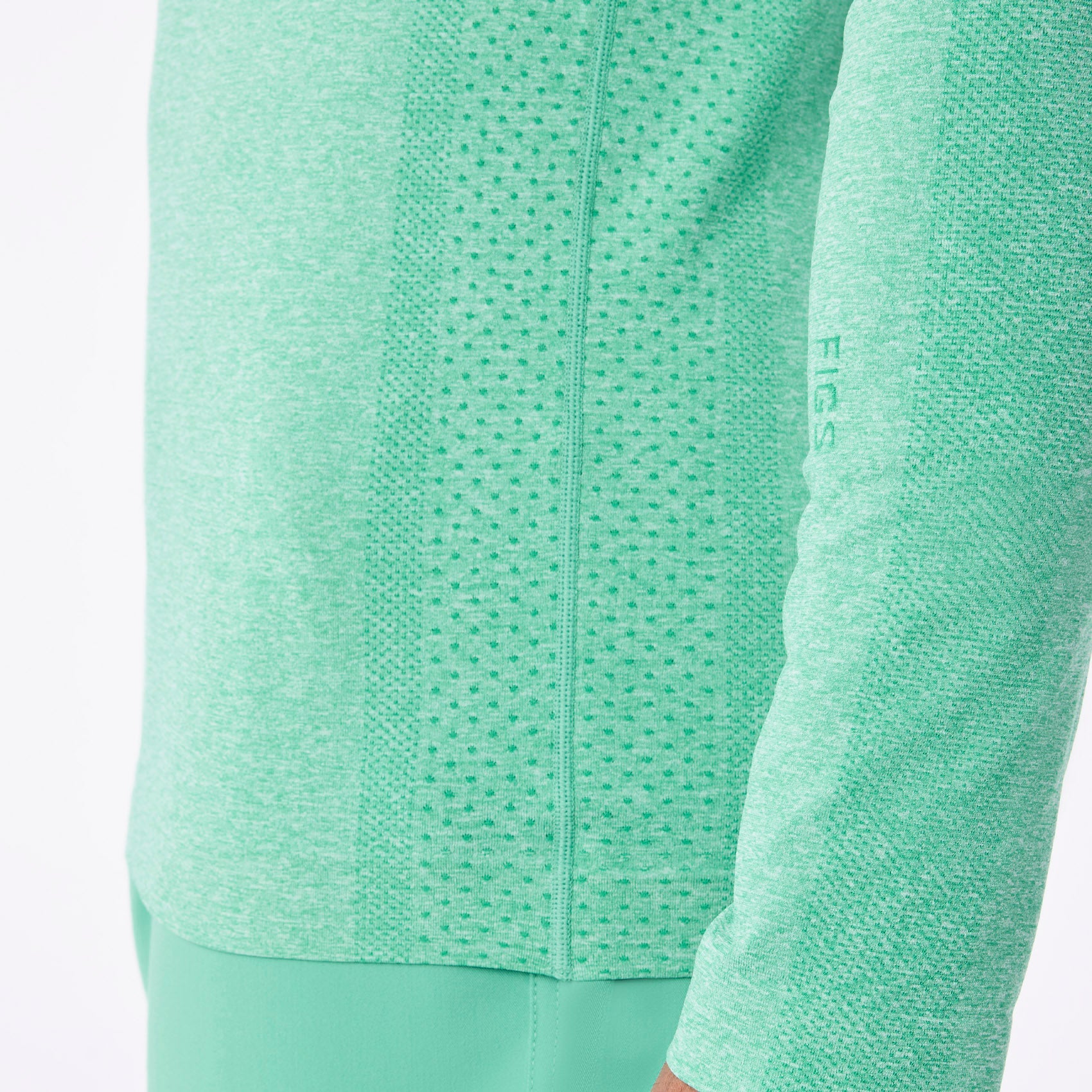 Makato Seamless Long-Sleeve Underscrub - Surgical Green