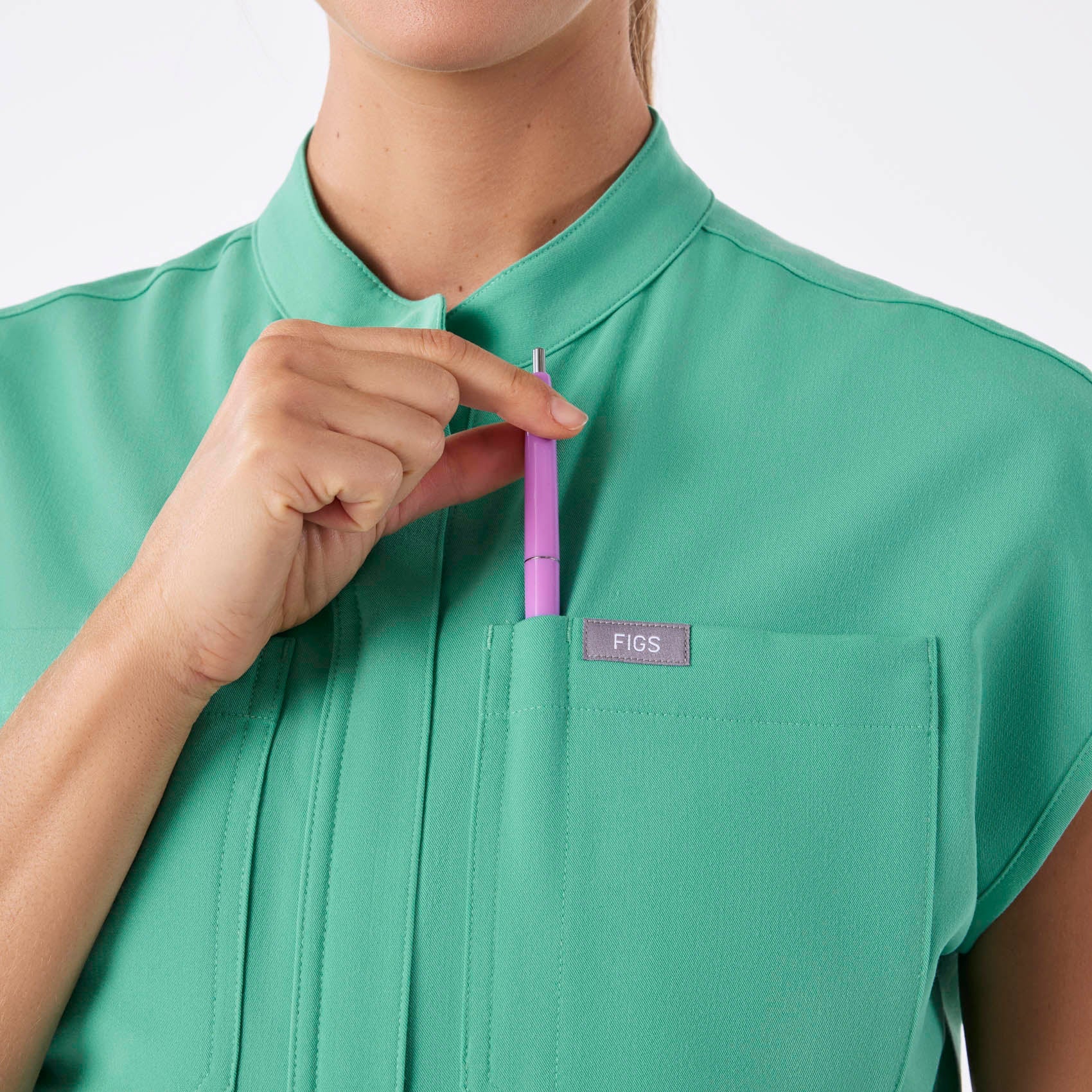Rafaela Jogger ScrubJumpsuit™ - Surgical Green