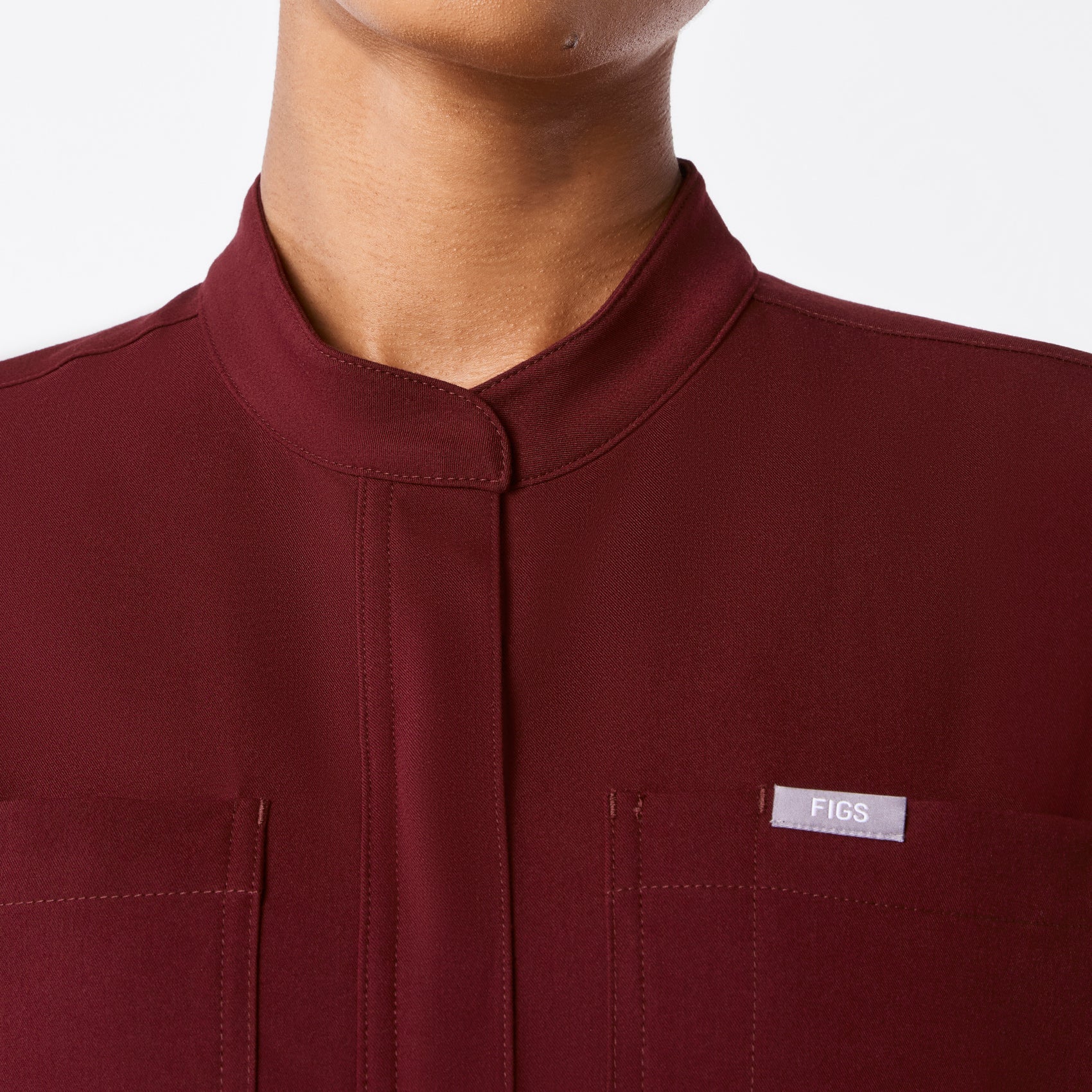 Rafaela Jogger ScrubJumpsuit™ - Burgundy