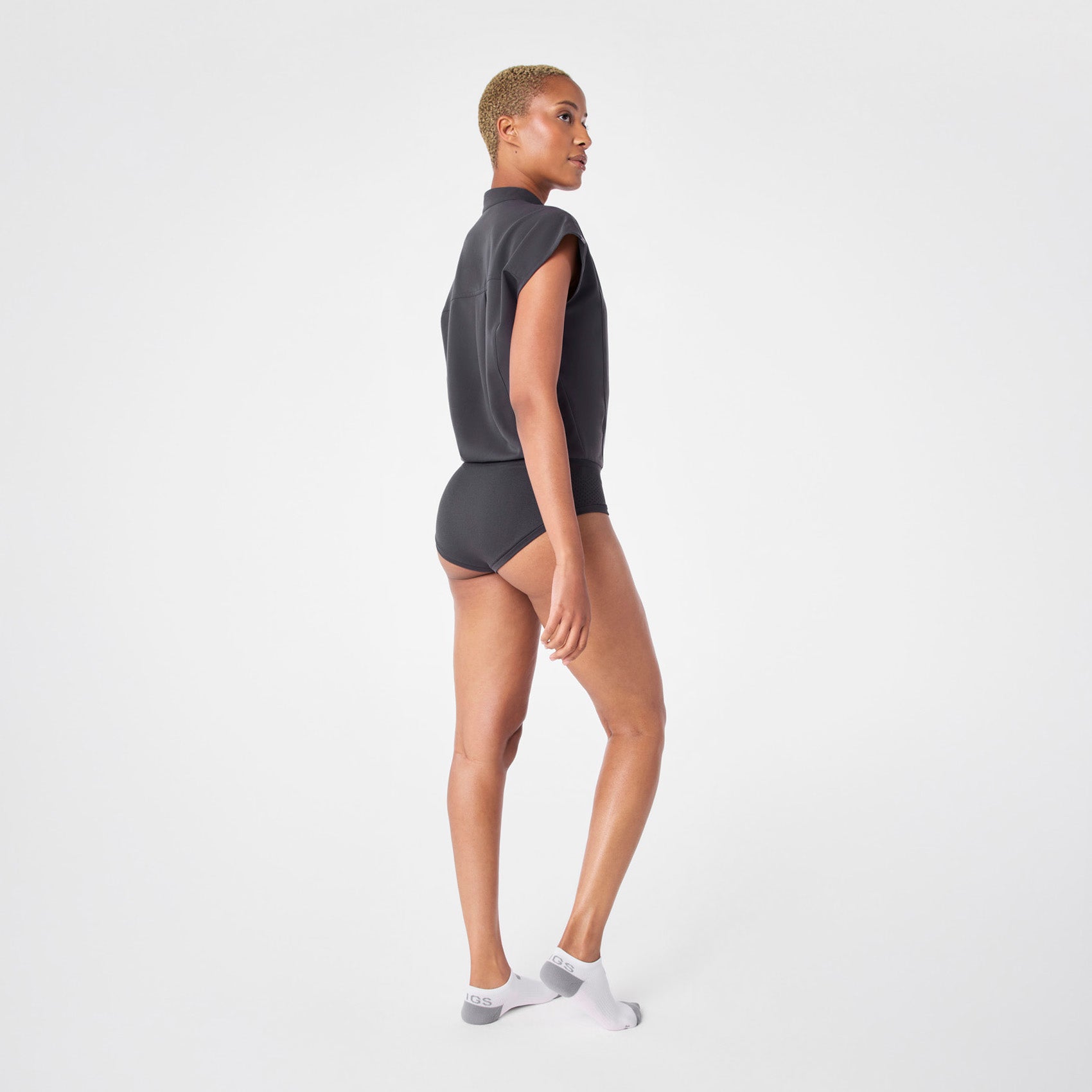 Rafaela Brief ScrubBodysuit™ - Charcoal