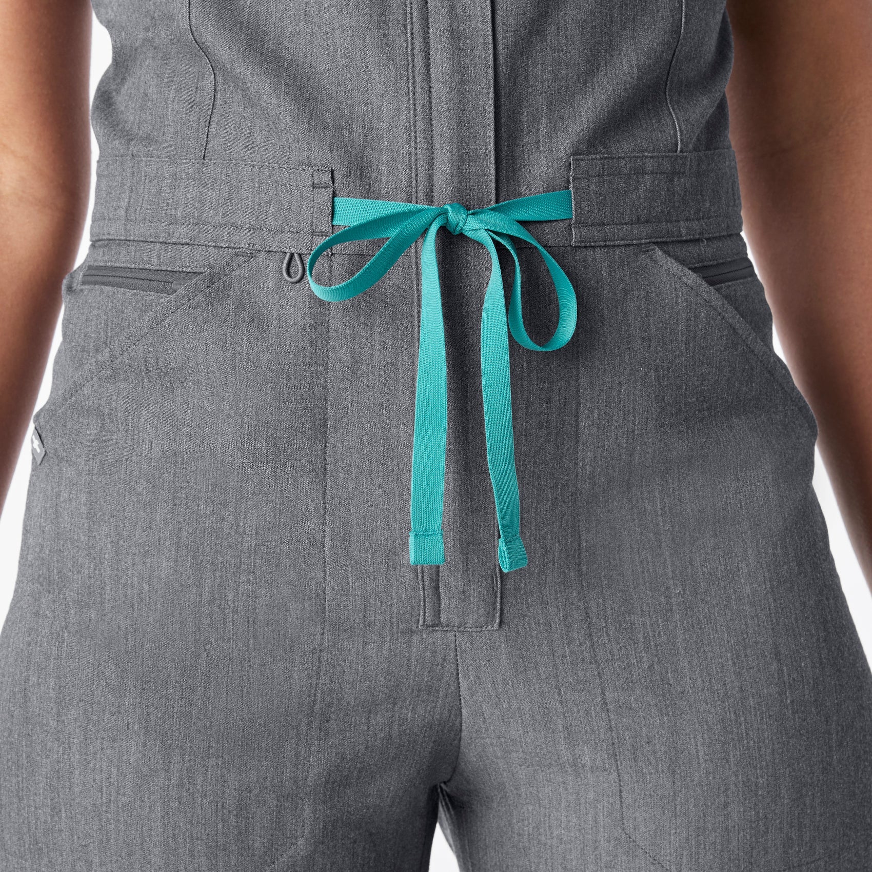 Rafaela Wide-Leg ScrubJumpsuit™ - Graphite