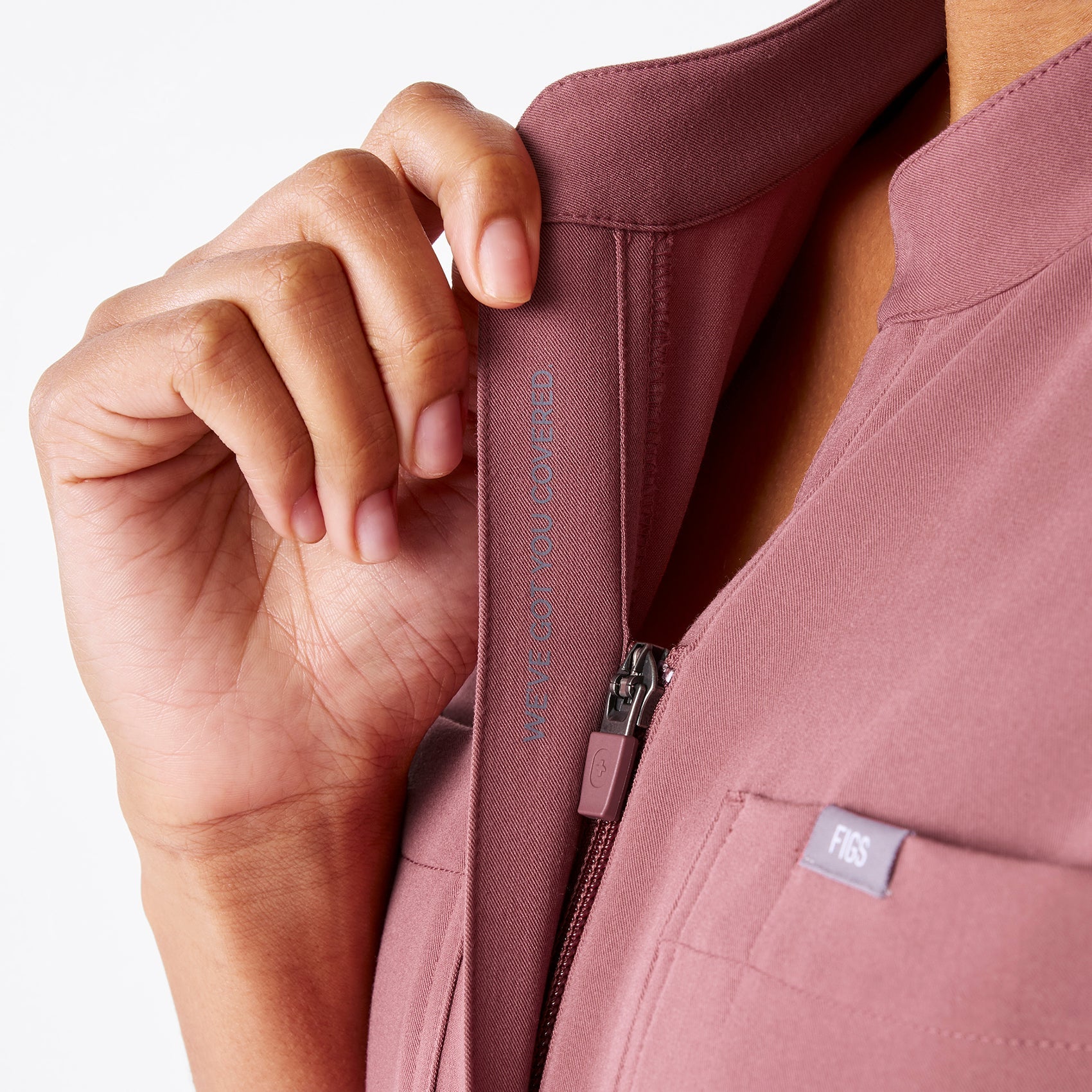 Rafaela Wide-Leg ScrubJumpsuit™ - Mauve