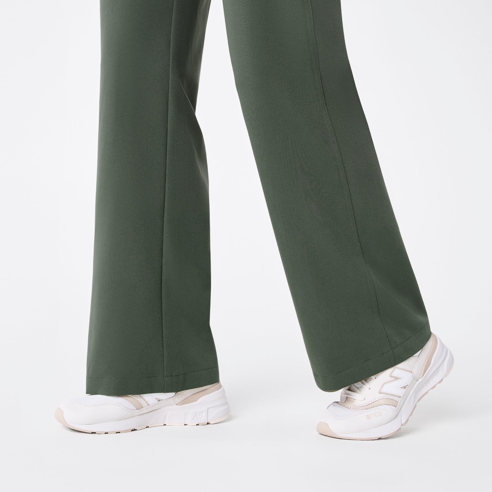 Rafaela Wide-Leg ScrubJumpsuit™ - Moss