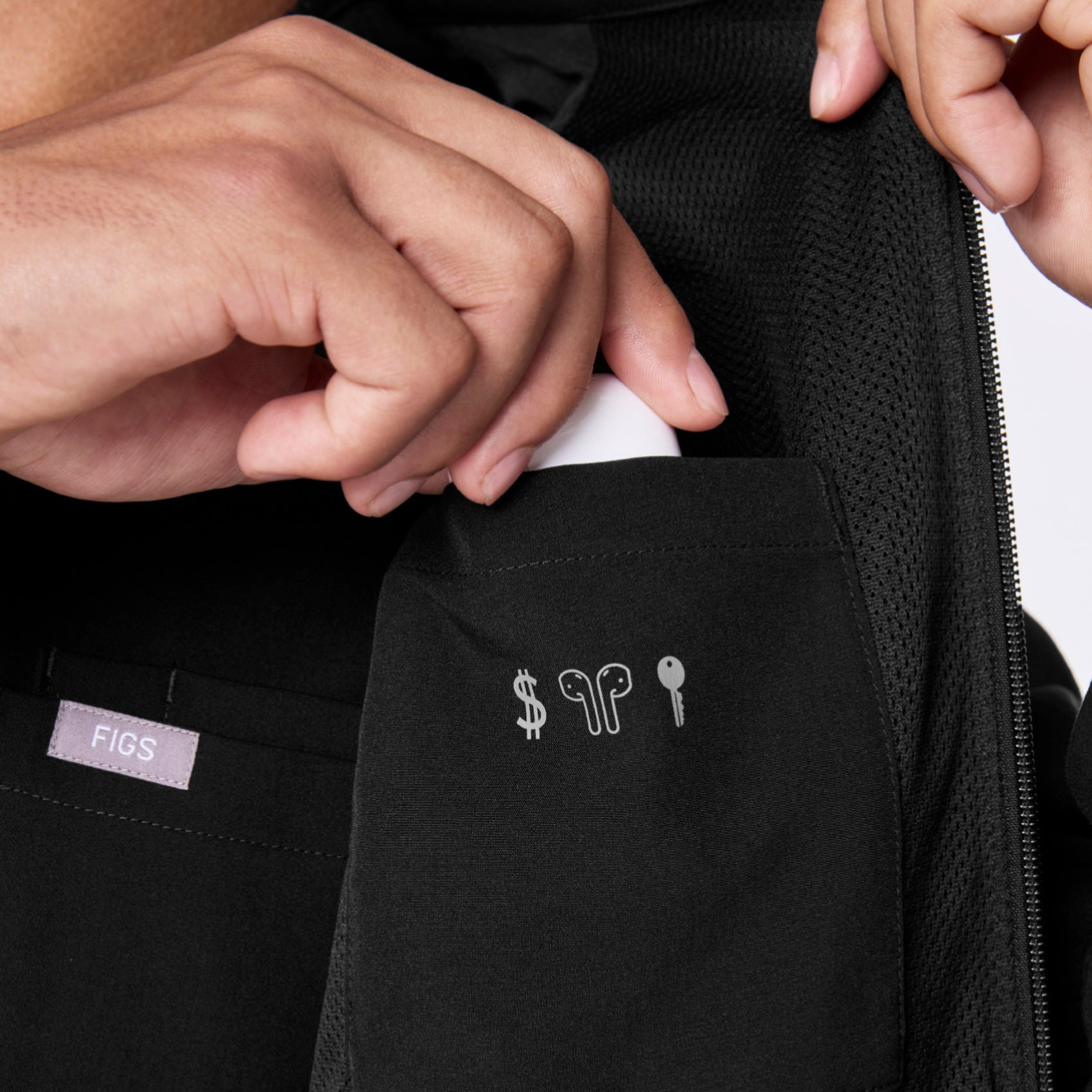 Cobaki Scrub Jacket - Black