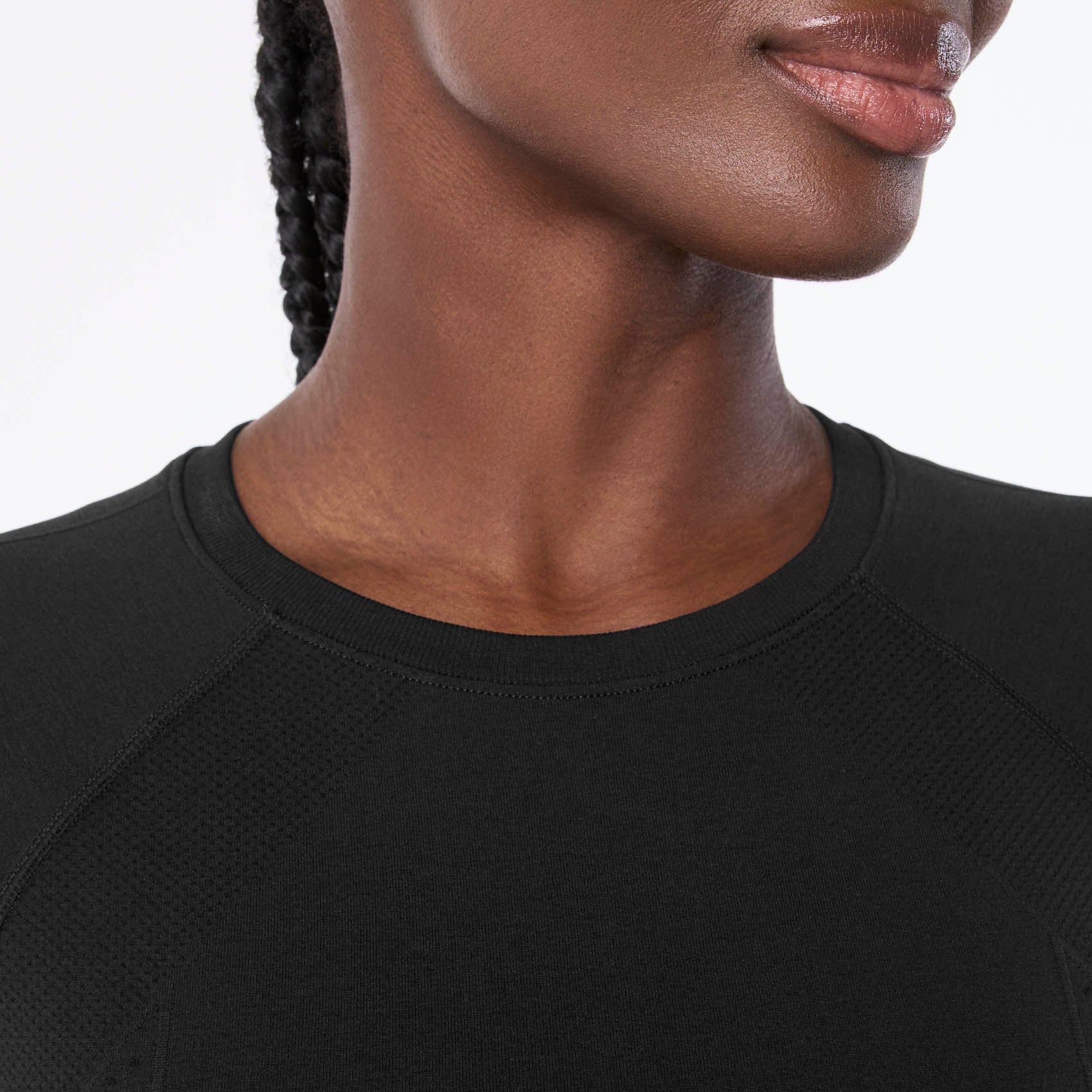 Salta Cropped Long-Sleeve Underscrub - Black