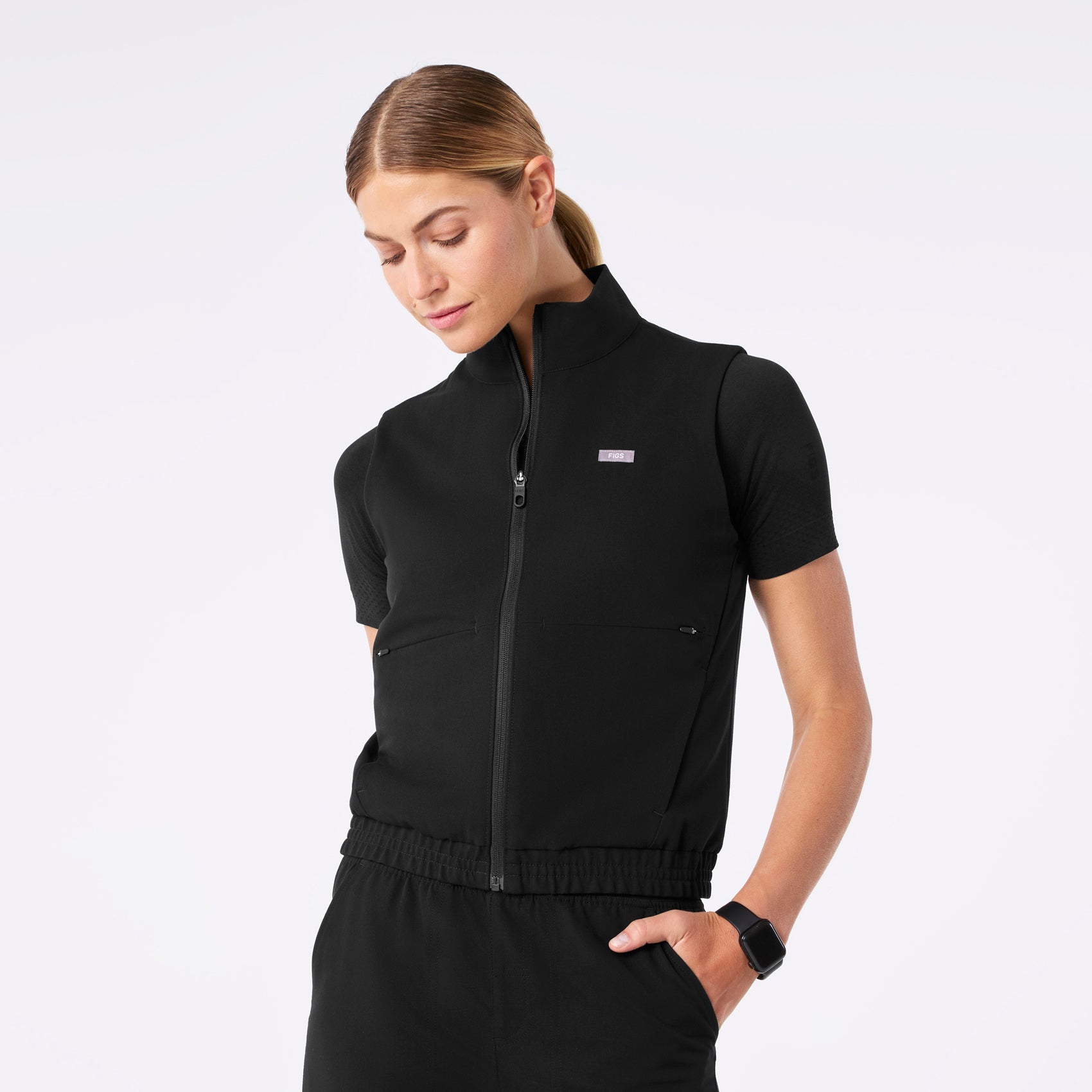  Sydney Scrub Vest - Black