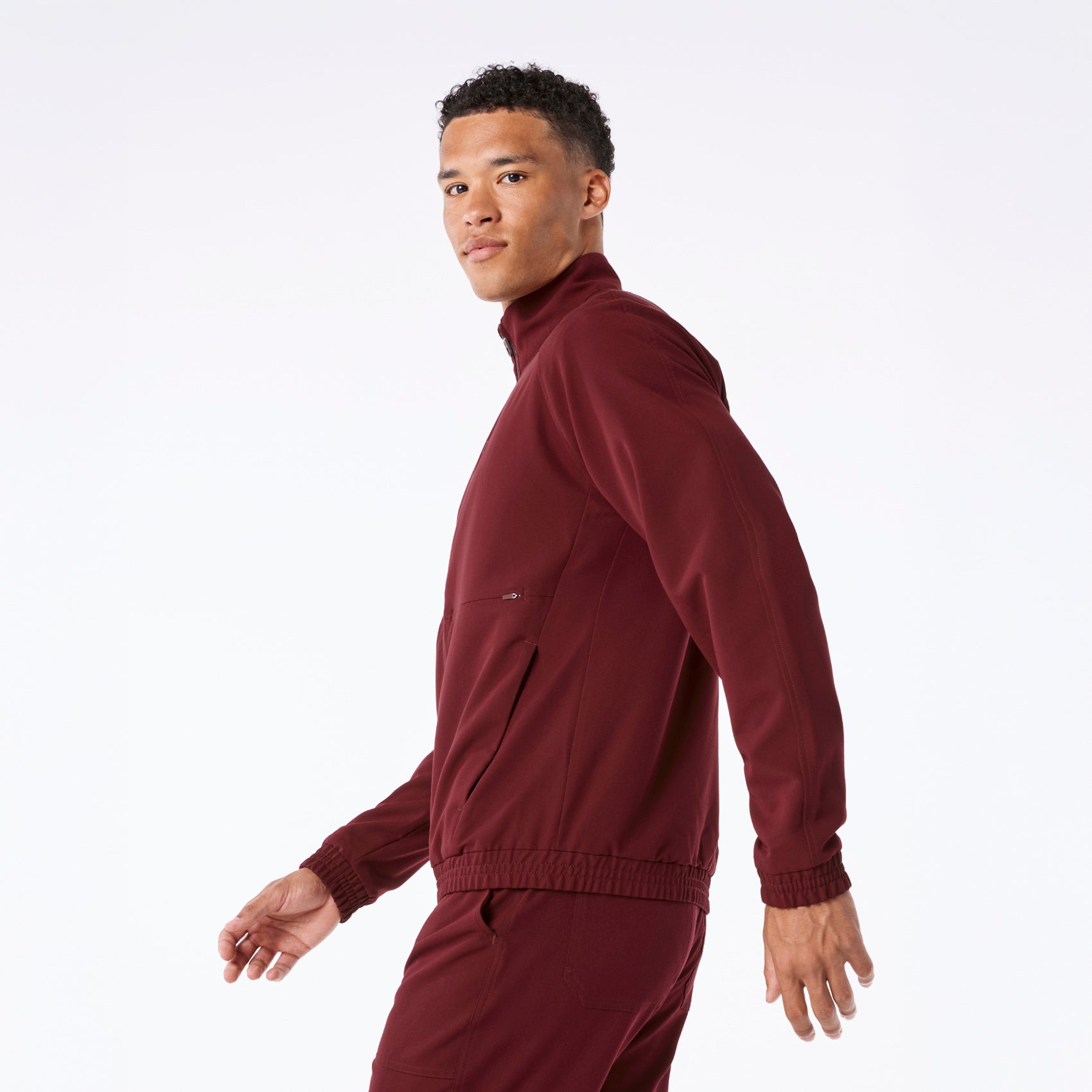 Cobaki Scrub Jacket - Burgundy