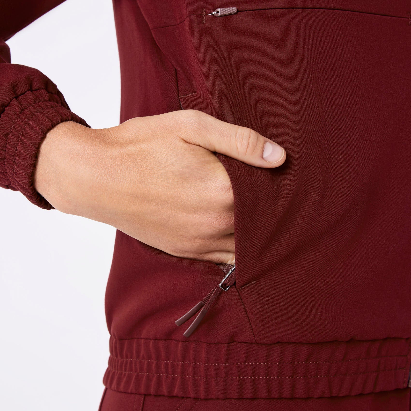 Sydney Scrub Jacket - Burgundy