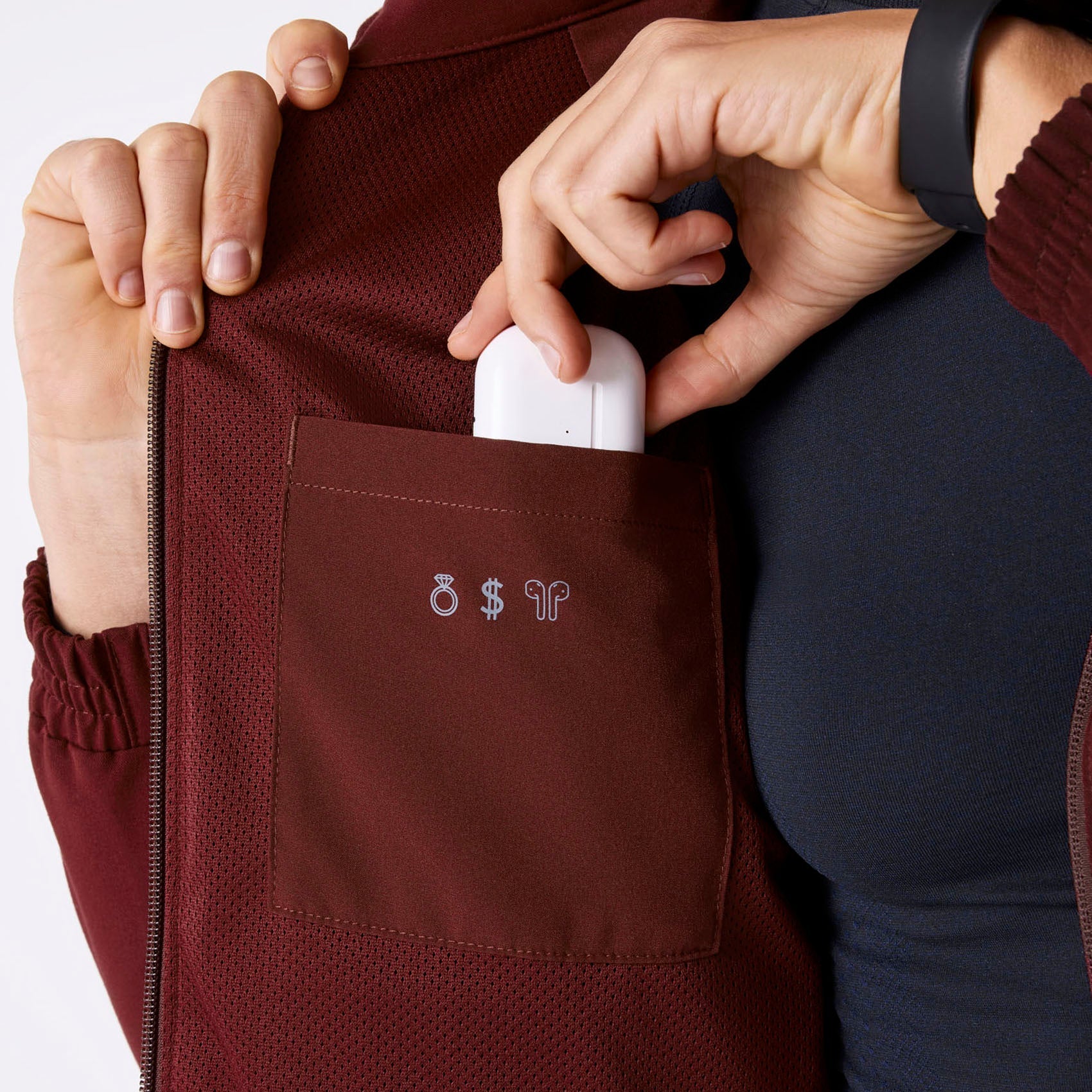 Sydney Scrub Jacket - Burgundy