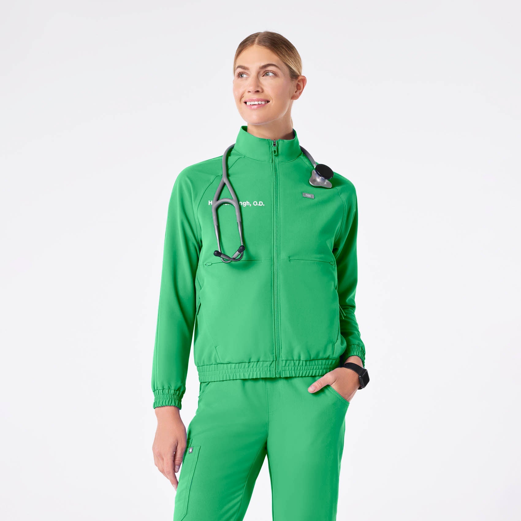 Sydney Scrub Jacket - Emerald
