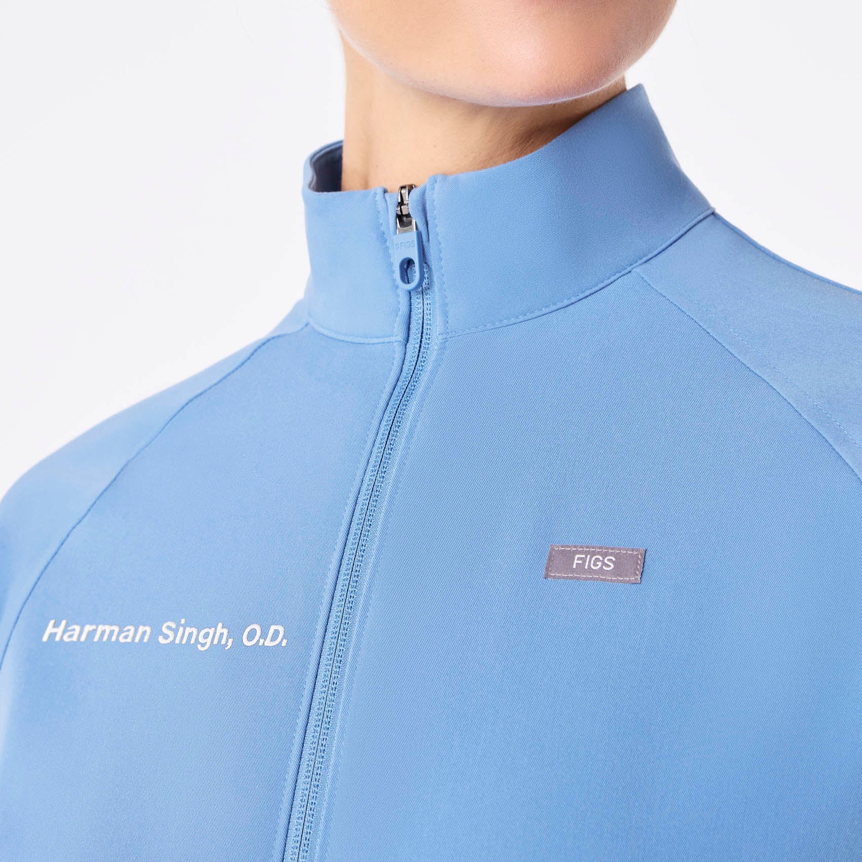 Sydney Scrub Jacket - Ceil Blue