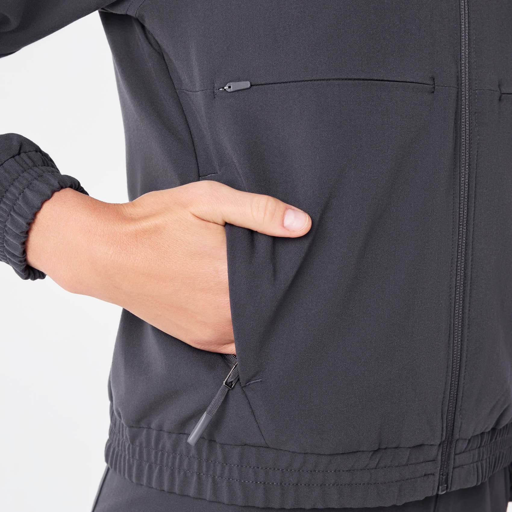 Sydney Scrub Jacket - Charcoal