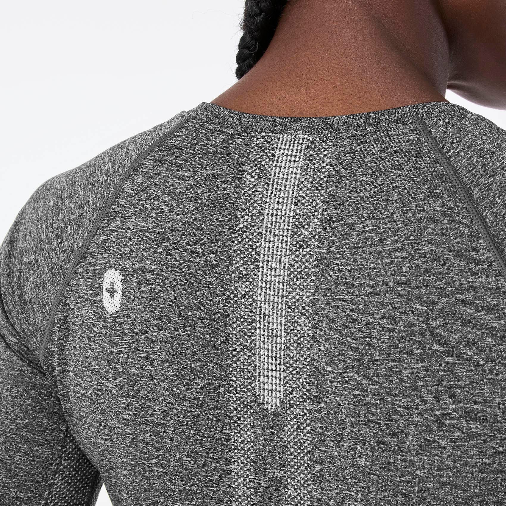 Salta Cropped Long-Sleeve Underscrub - Graphite