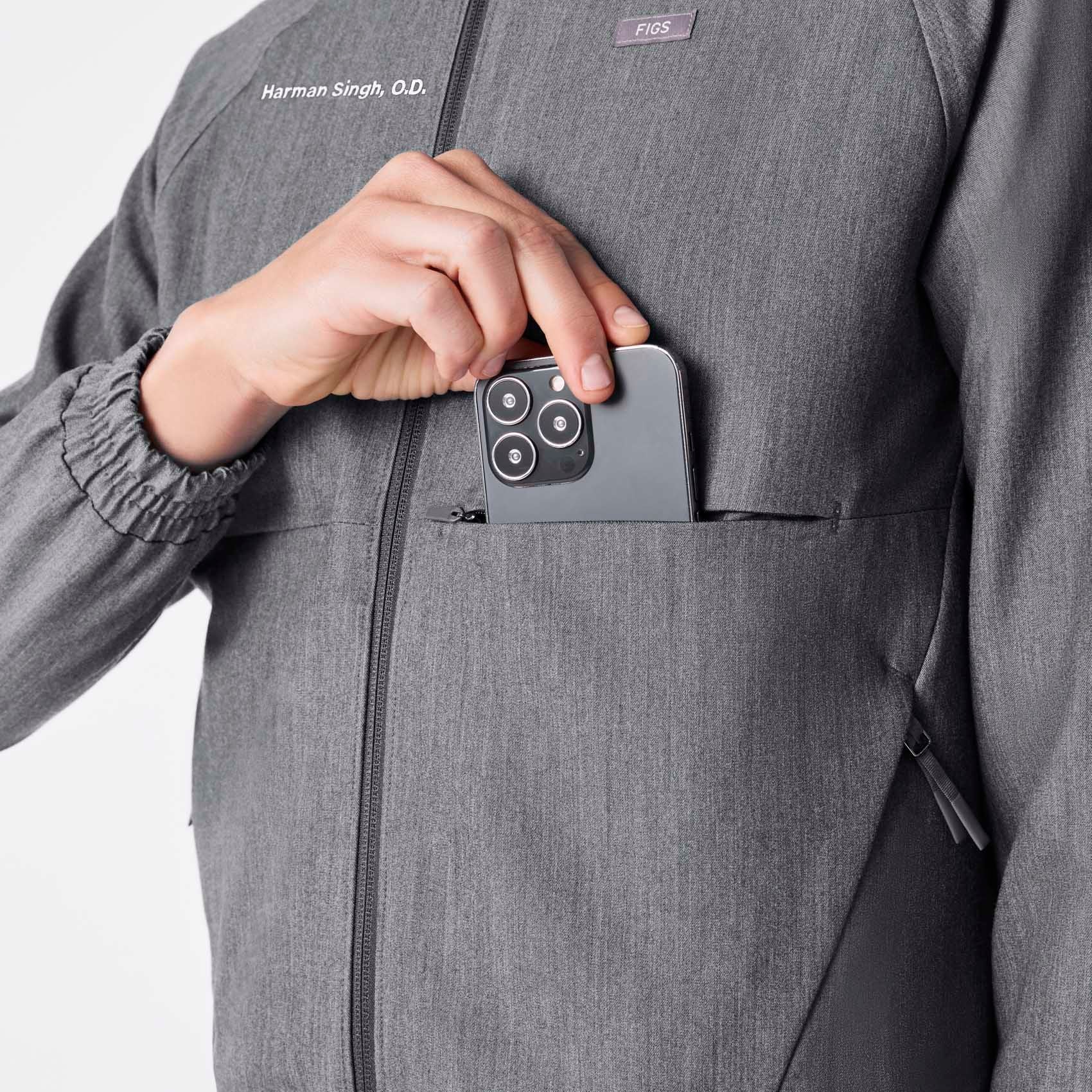 Sydney Scrub Jacket - Graphite