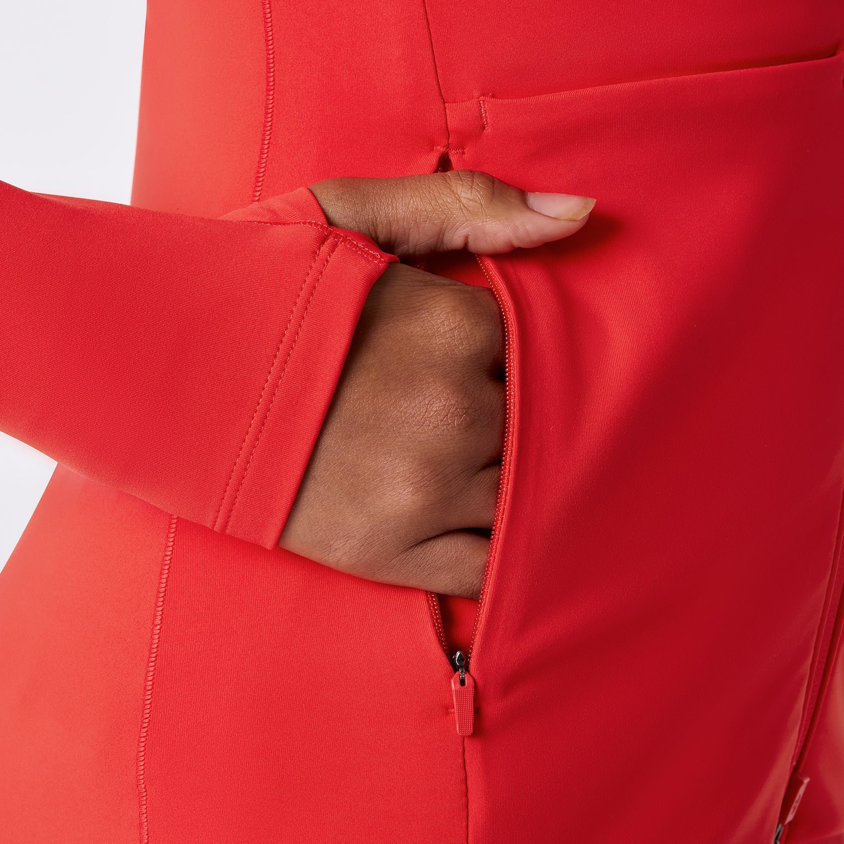 ContourKnit Scrub Jacket™ - Hibiscus