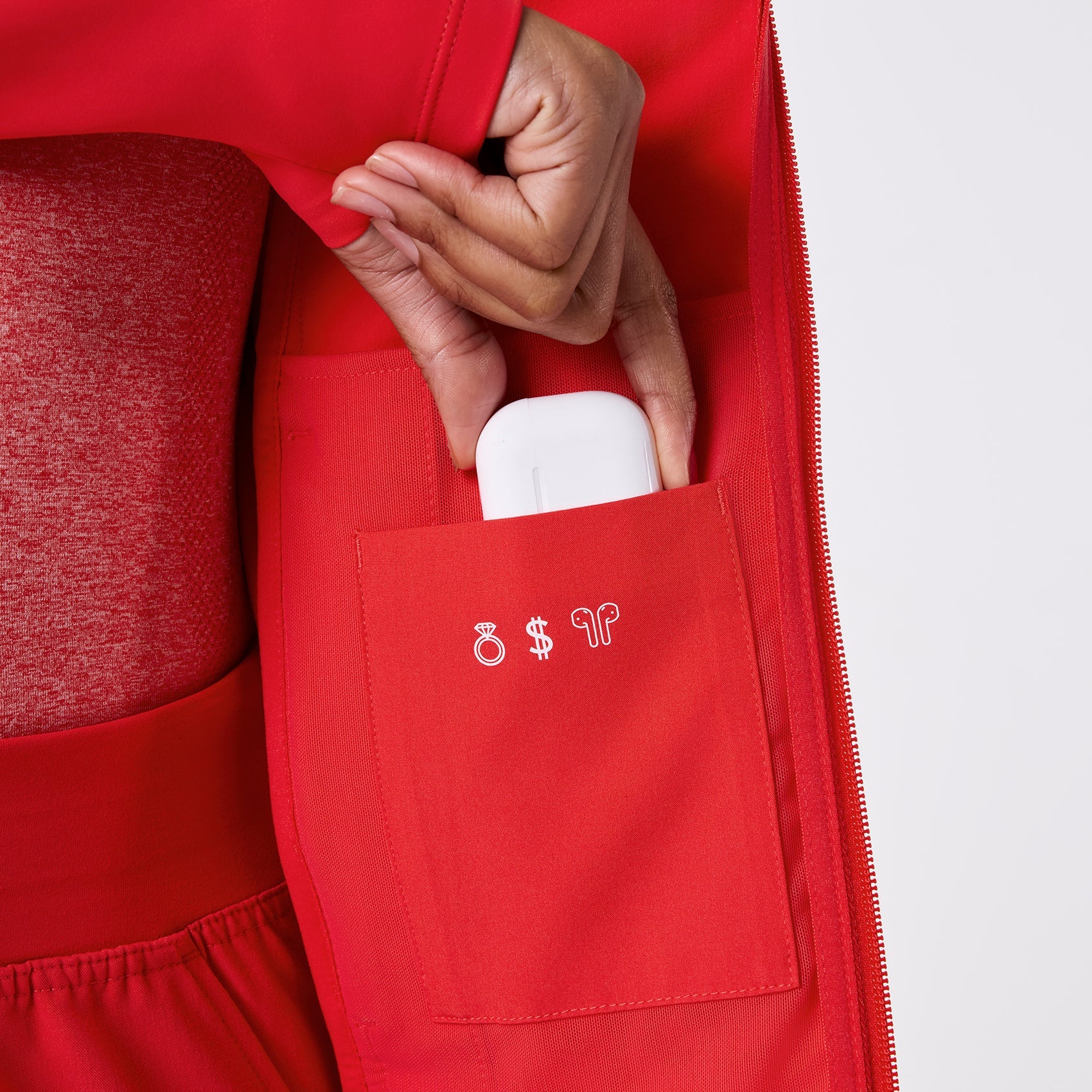ContourKnit Scrub Jacket™ - Hibiscus