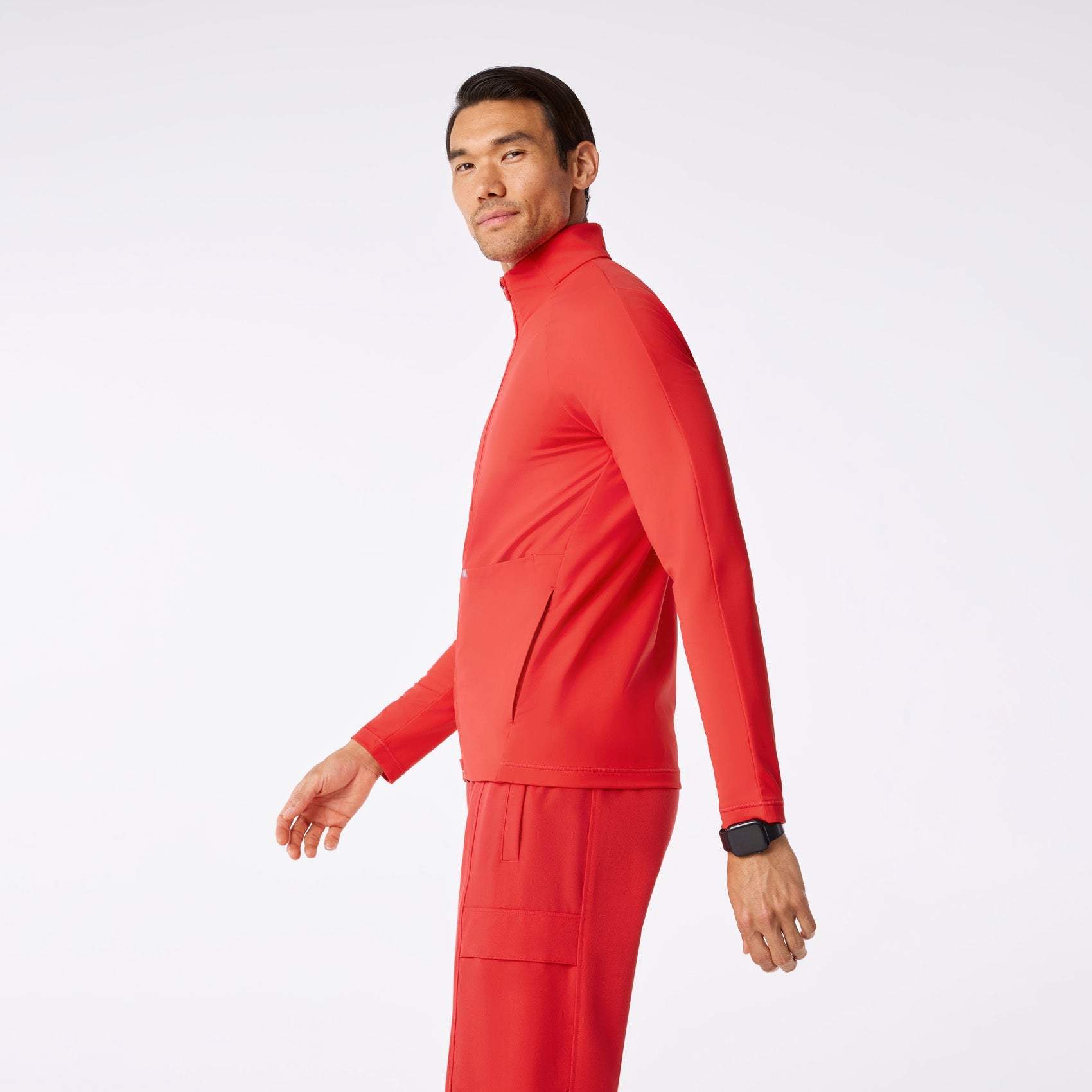 ContourKnit Scrub Jacket™ - Hibiscus