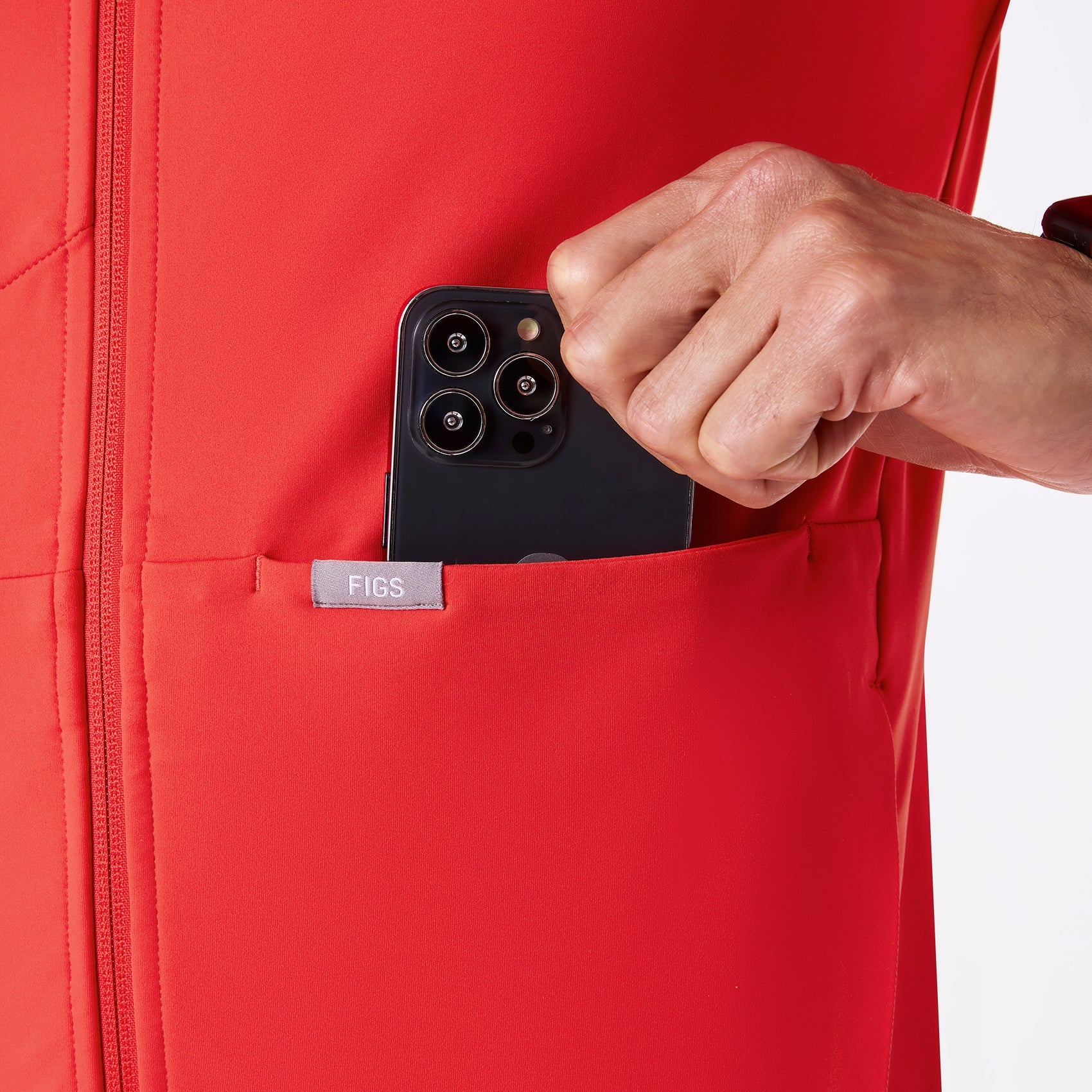 ContourKnit Scrub Jacket™ - Hibiscus