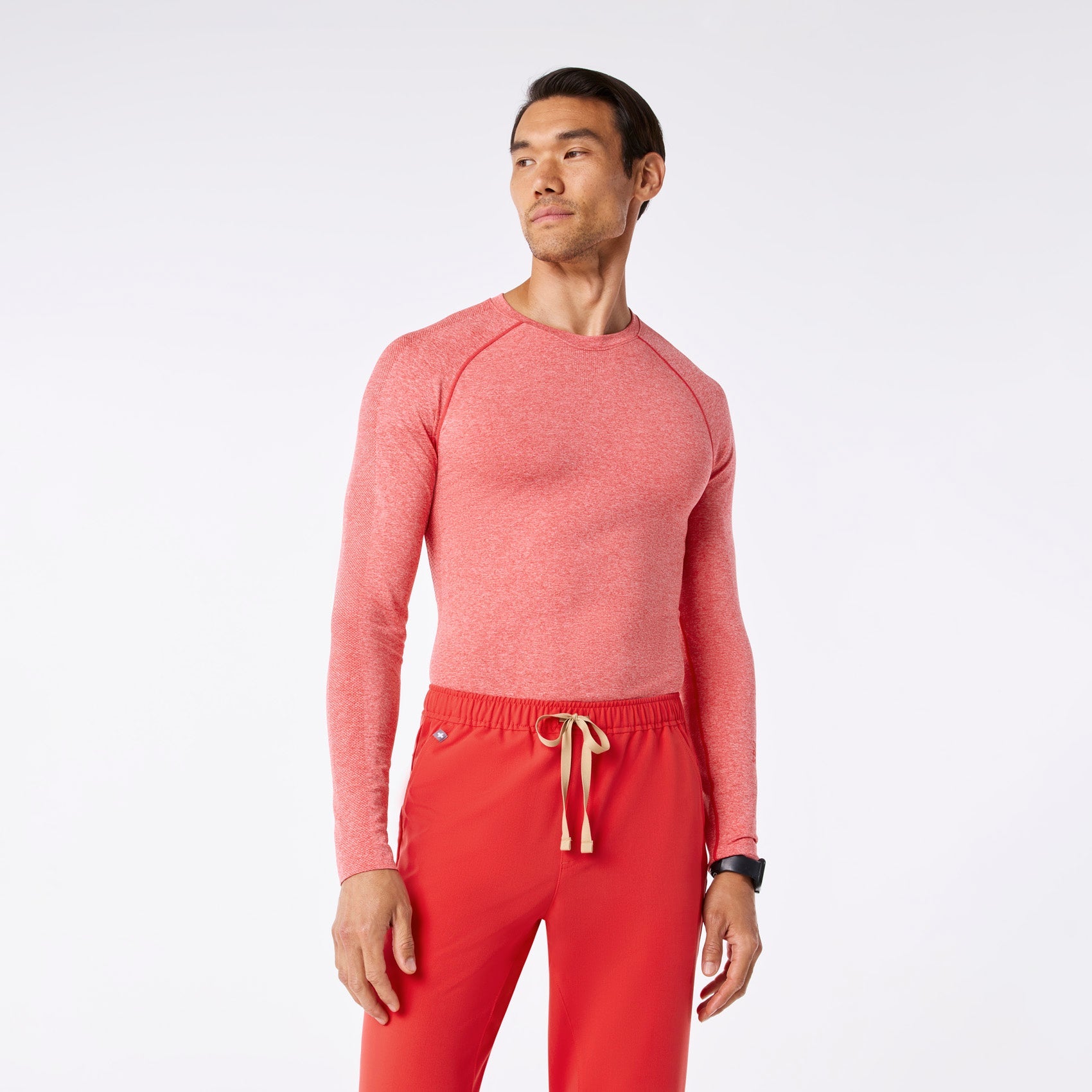 Makato Seamless Long-Sleeve Underscrub - Hibiscus