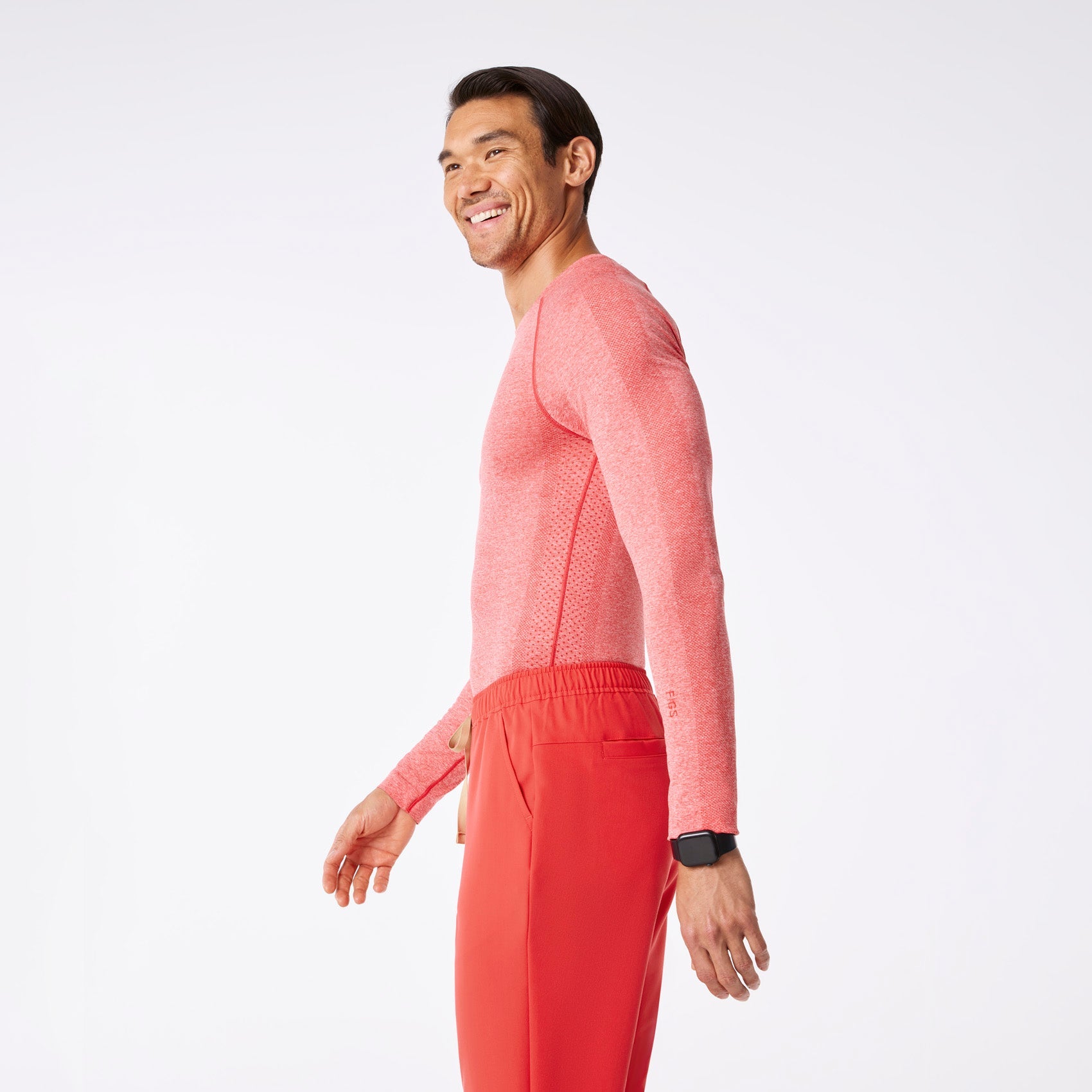 Makato Seamless Long-Sleeve Underscrub - Hibiscus