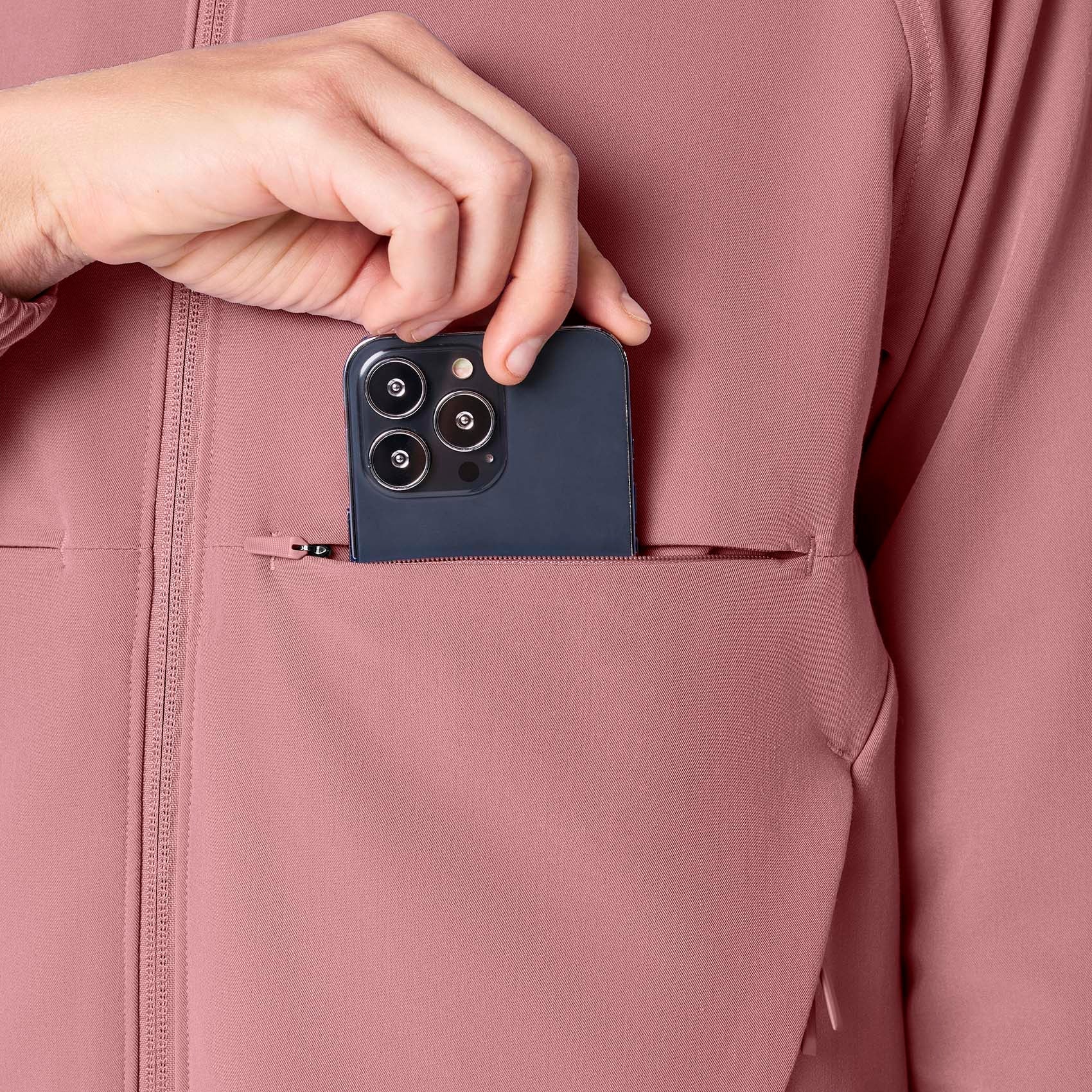 Sydney Scrub Jacket - Mauve