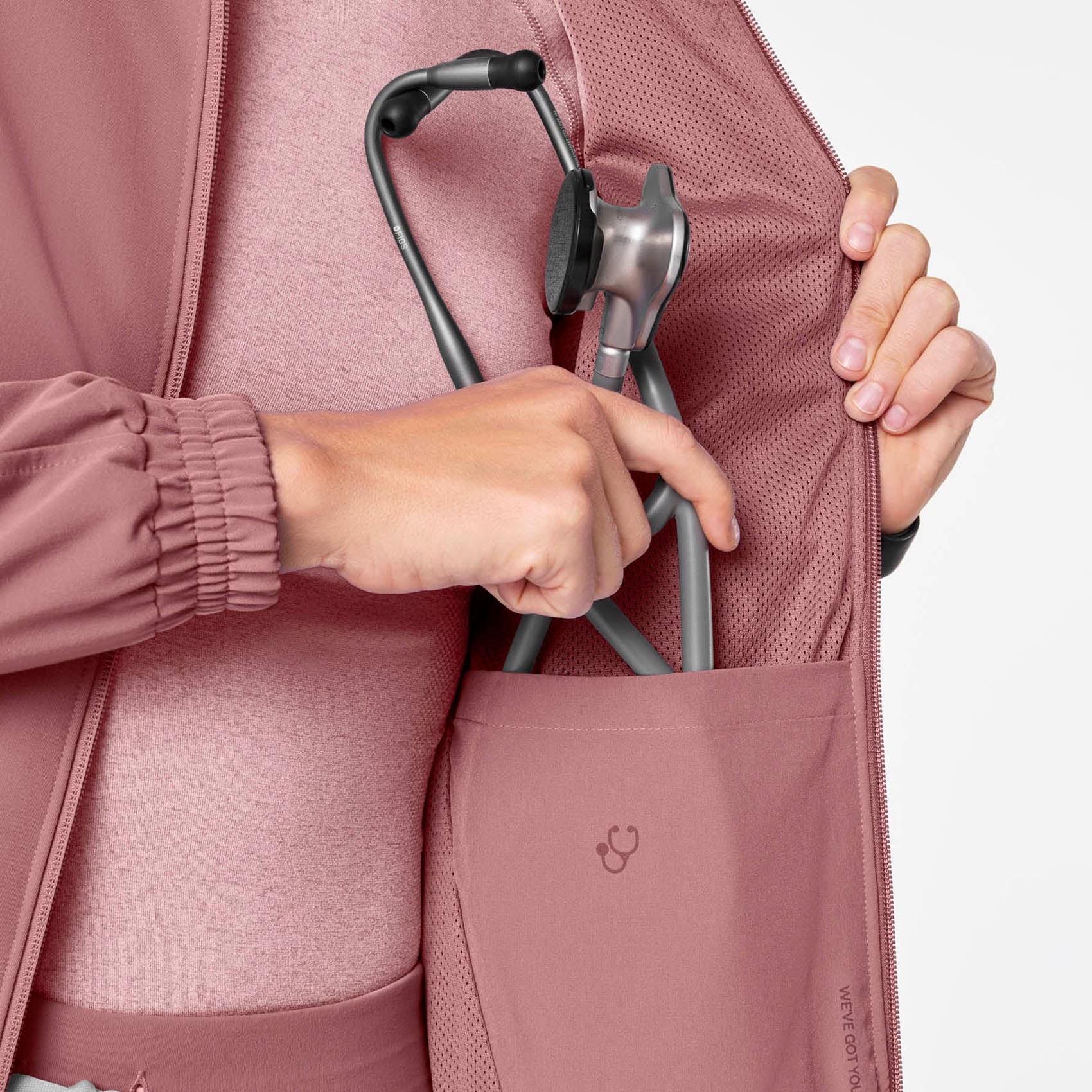Sydney Scrub Jacket - Mauve