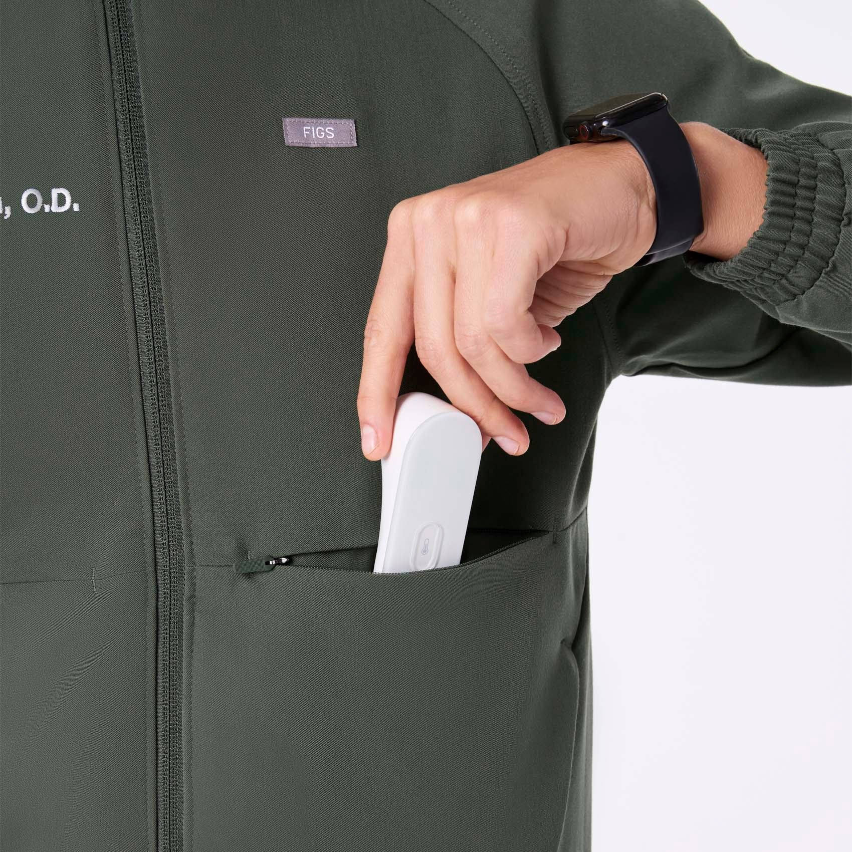 Sydney Scrub Jacket - Moss