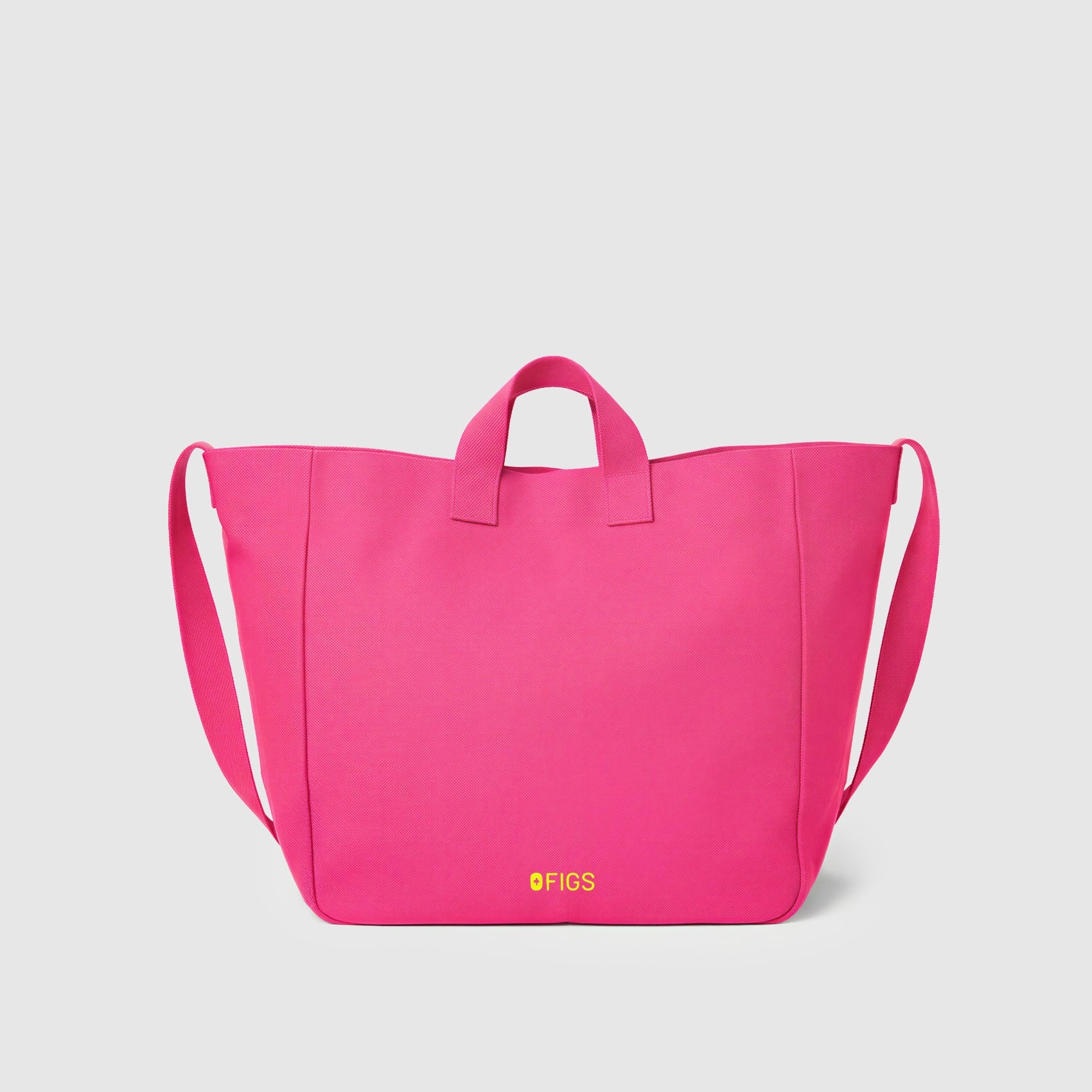 A Very Large Needle Canvas Tote - Shocking Pink
