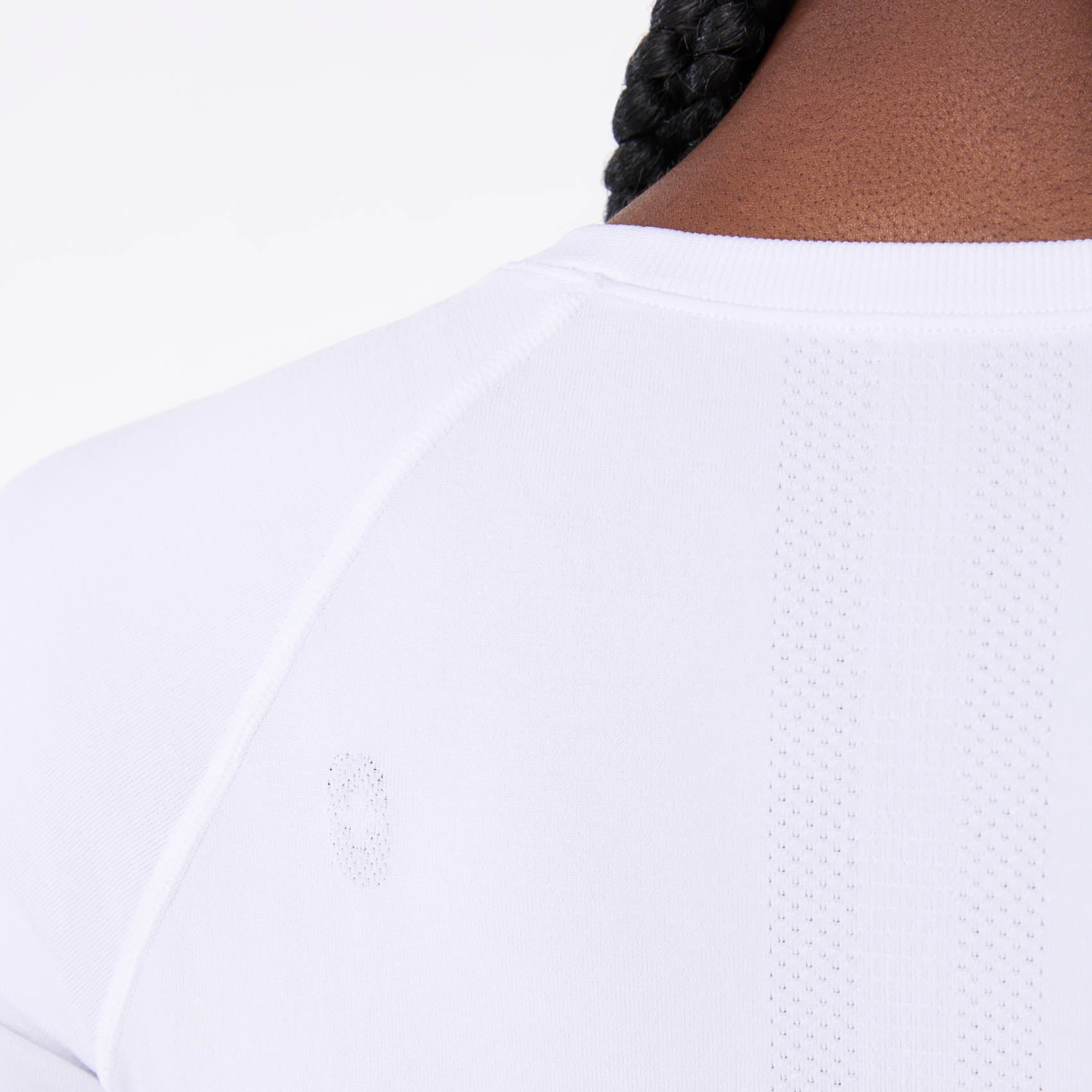 Salta Cropped Long-Sleeve Underscrub - White