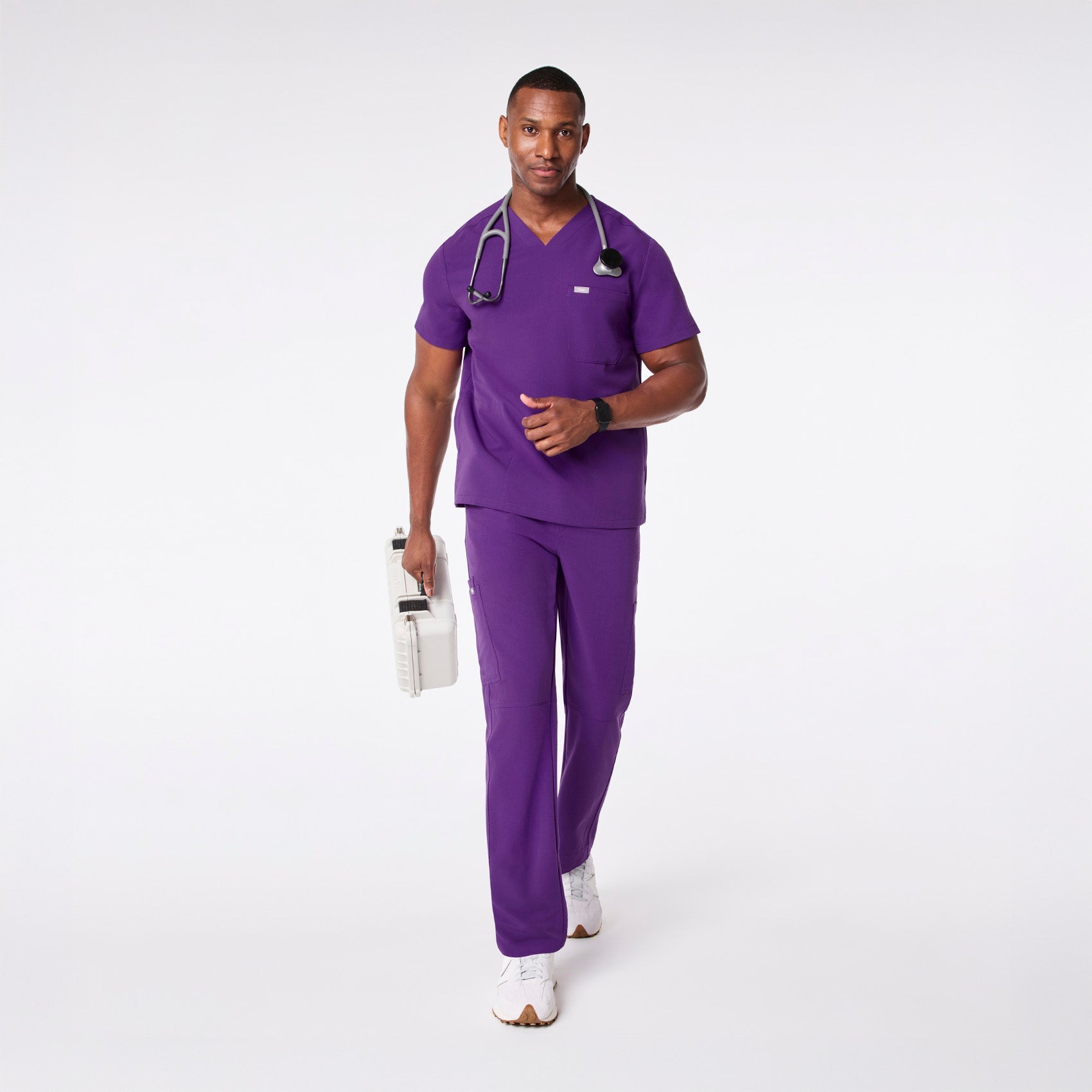 Chisec Scrub Top™ - Digital Grape