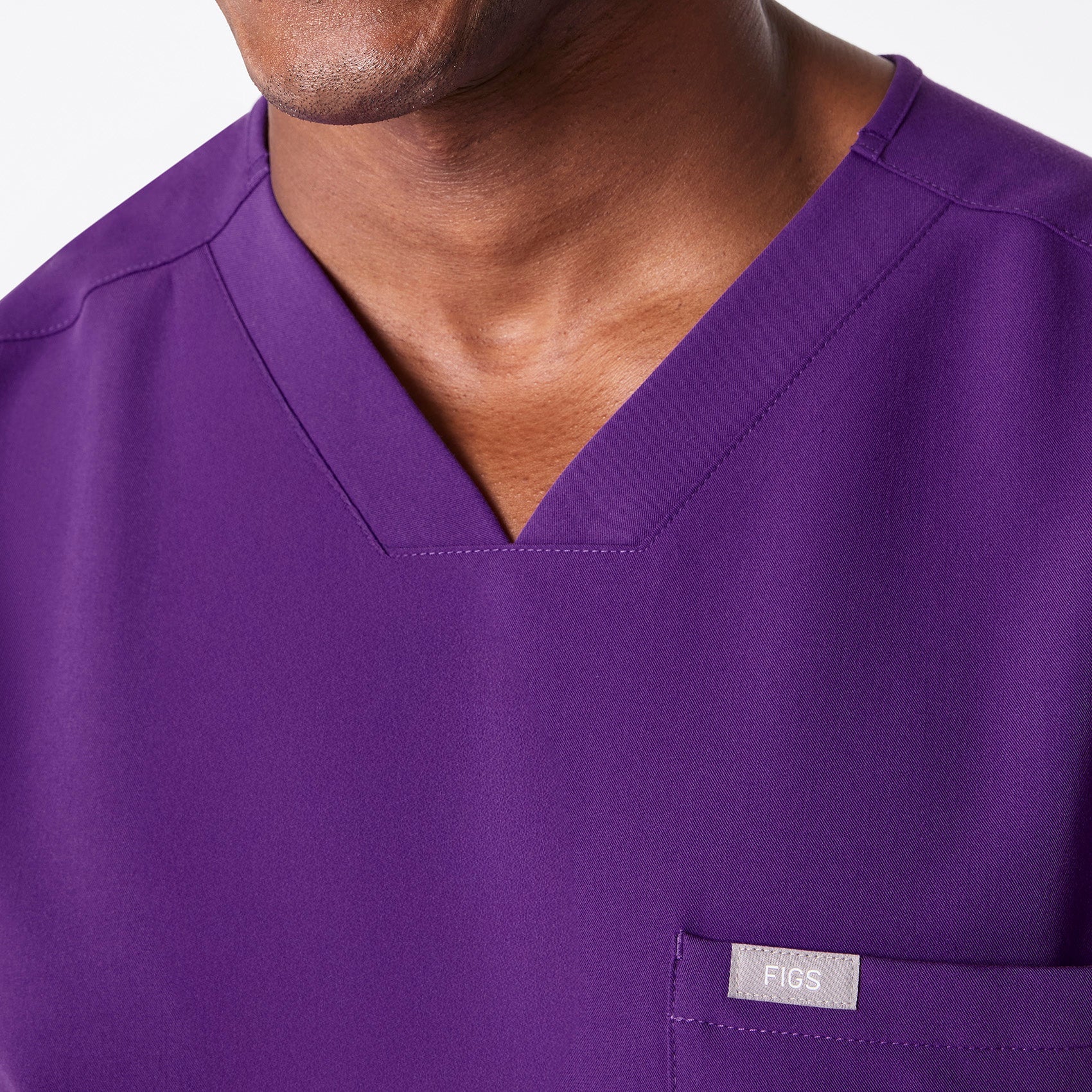 Chisec Scrub Top™ - Digital Grape