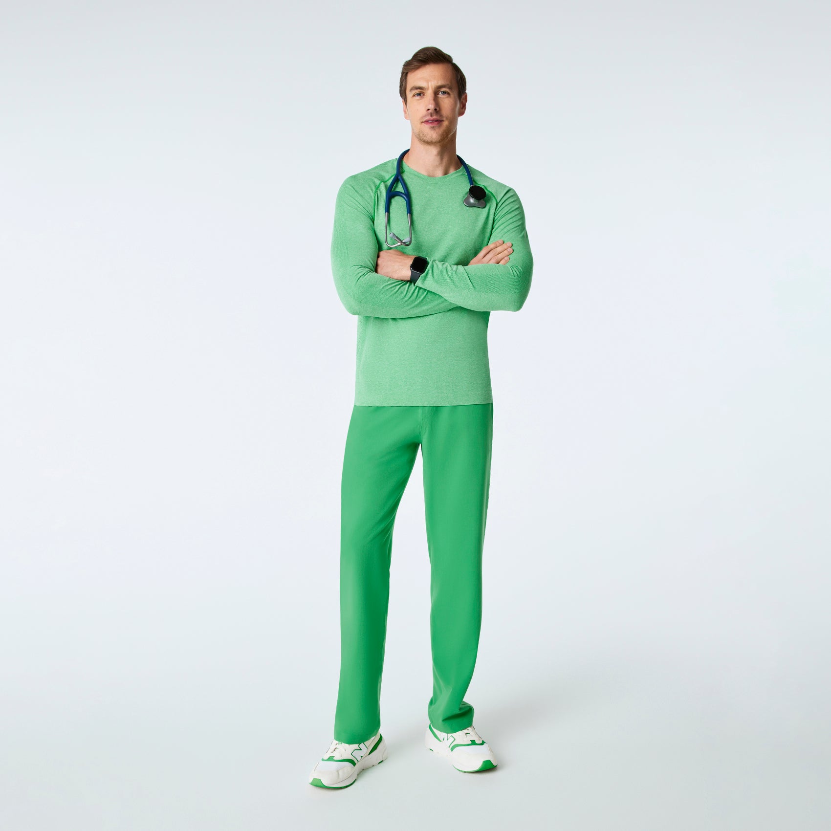 Makato Seamless Long-Sleeve Underscrub - Emerald