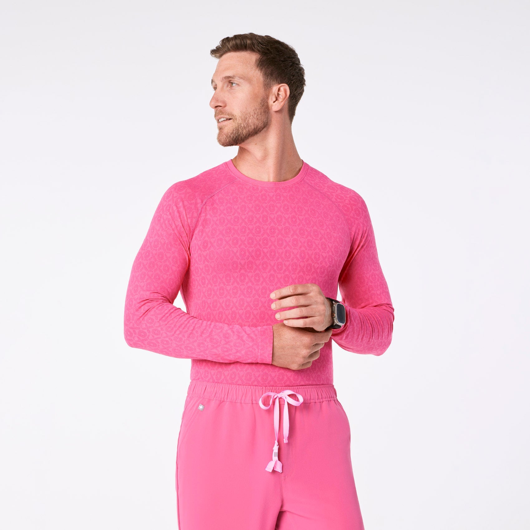 Makato Seamless Long-Sleeve Underscrub - F*ing Pink