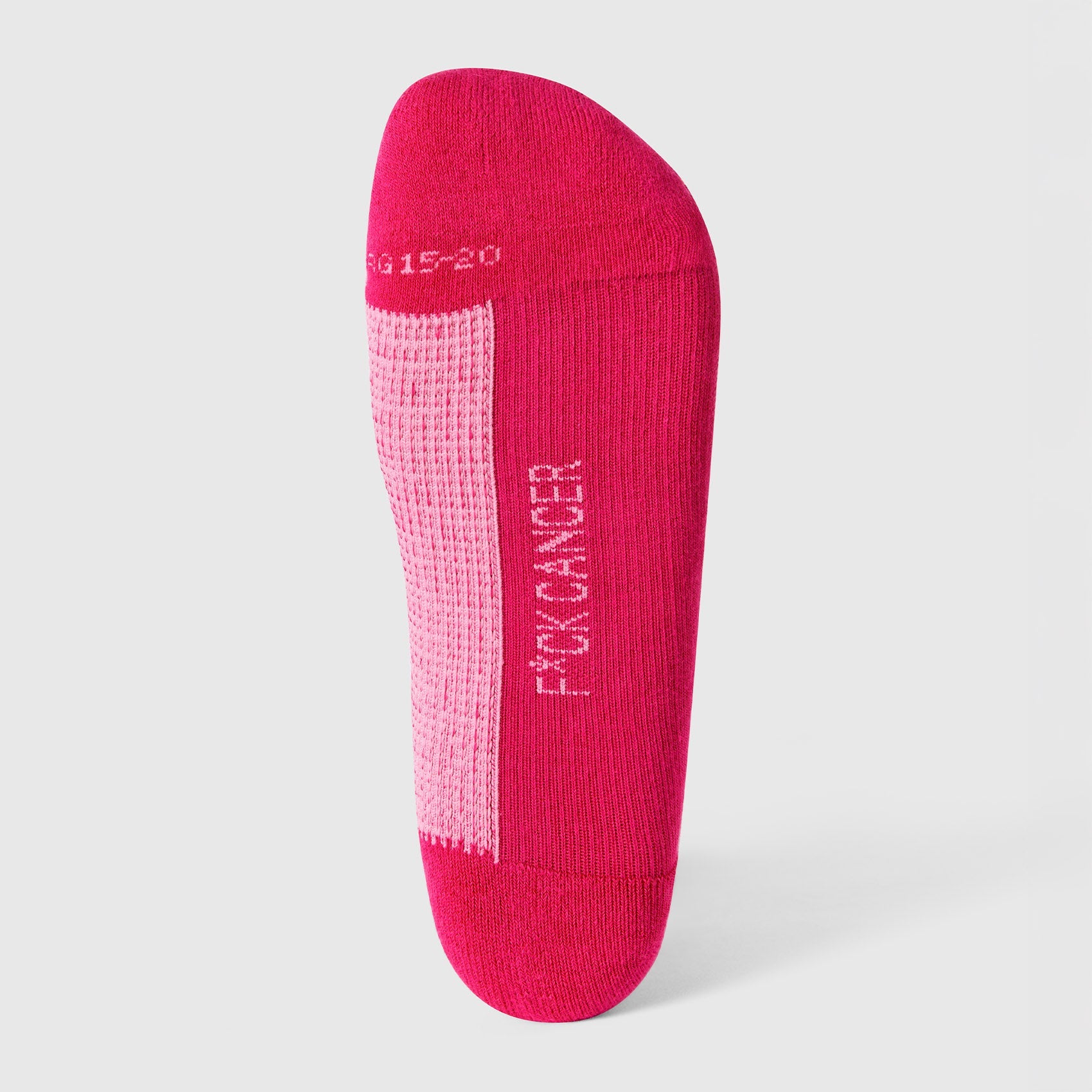 FIGS | ArchTek® Crew Compression Socks 15-20 mmHg - Stripe/F*ing Pink