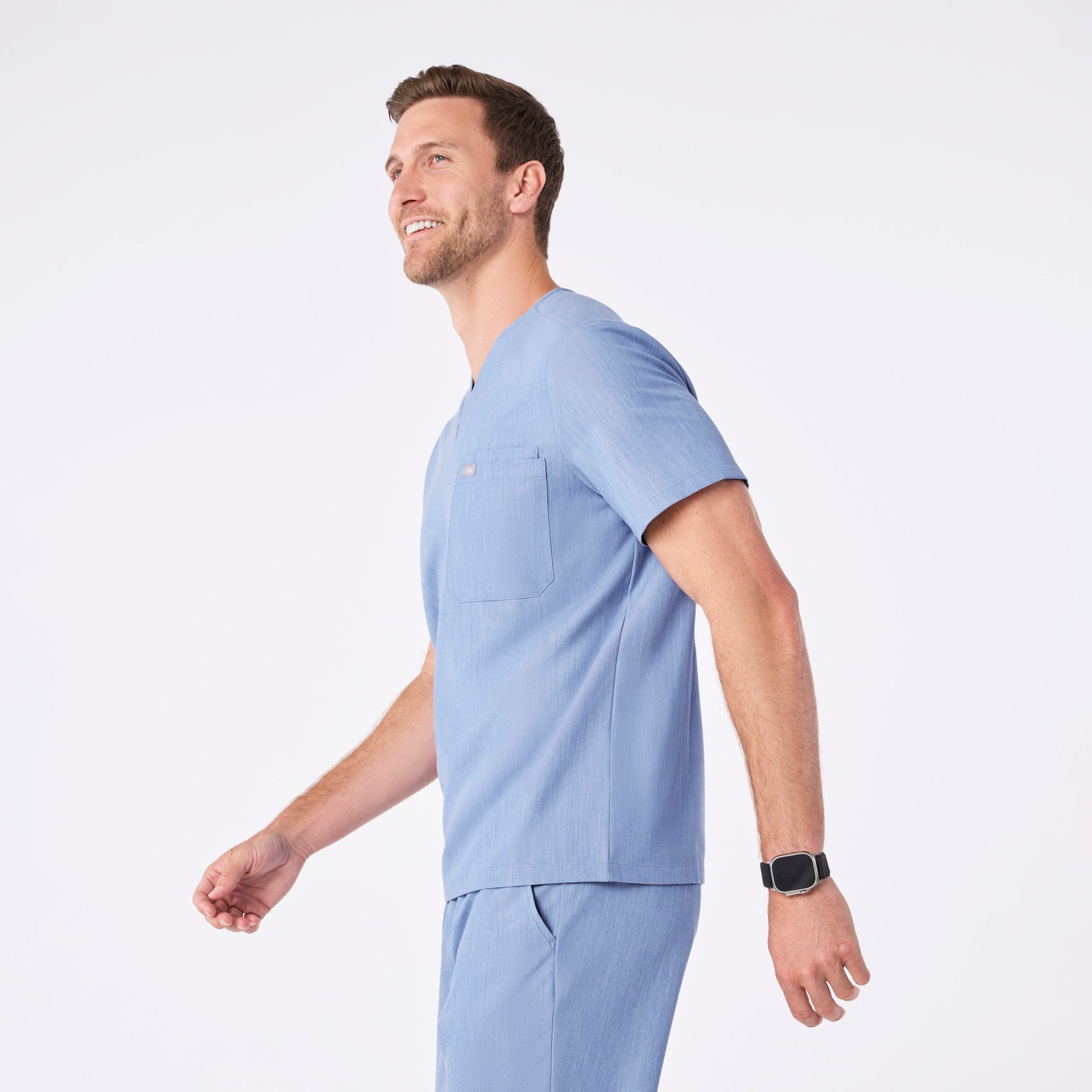Leon Scrub Top™ - Heather Indigo