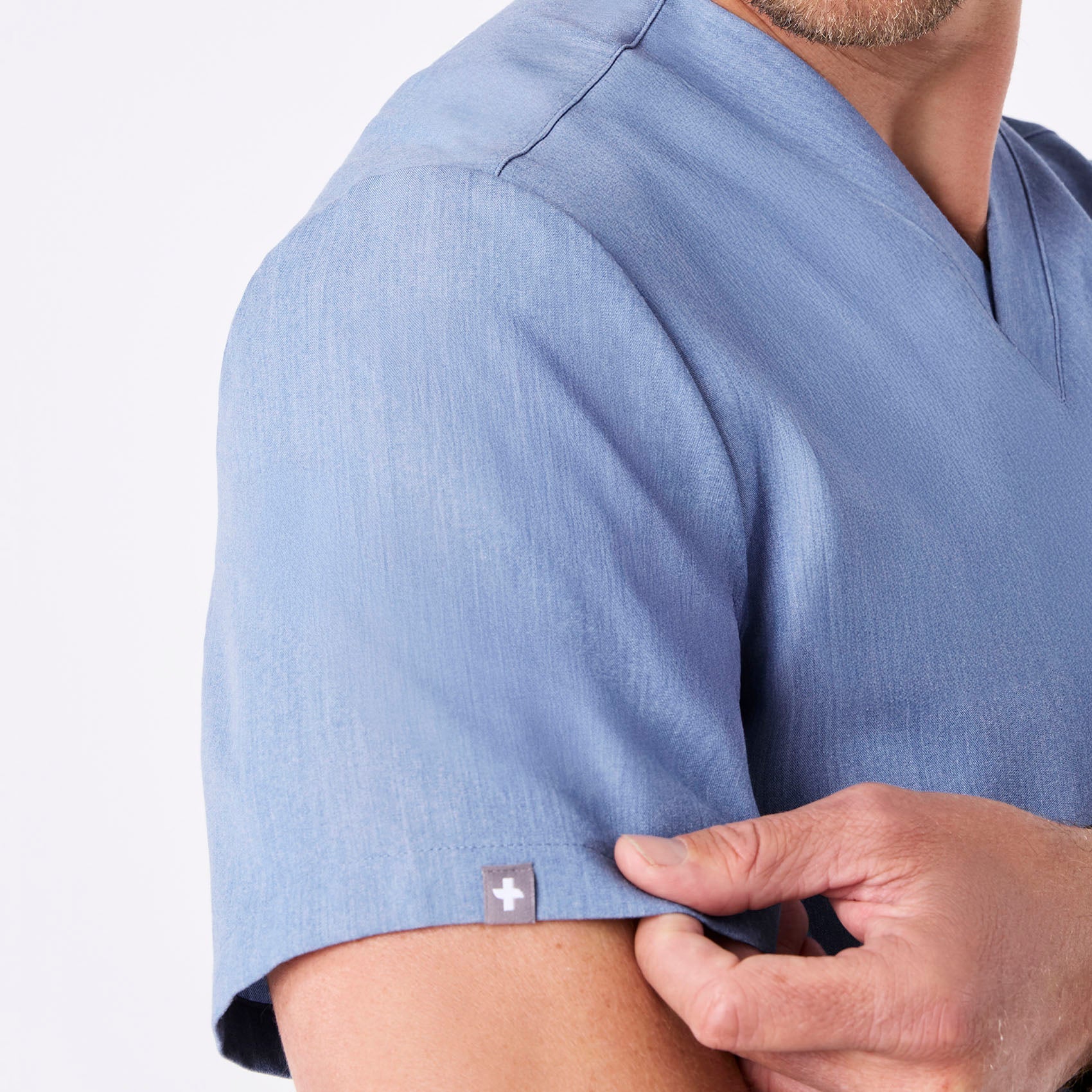 Leon Scrub Top™ - Heather Indigo