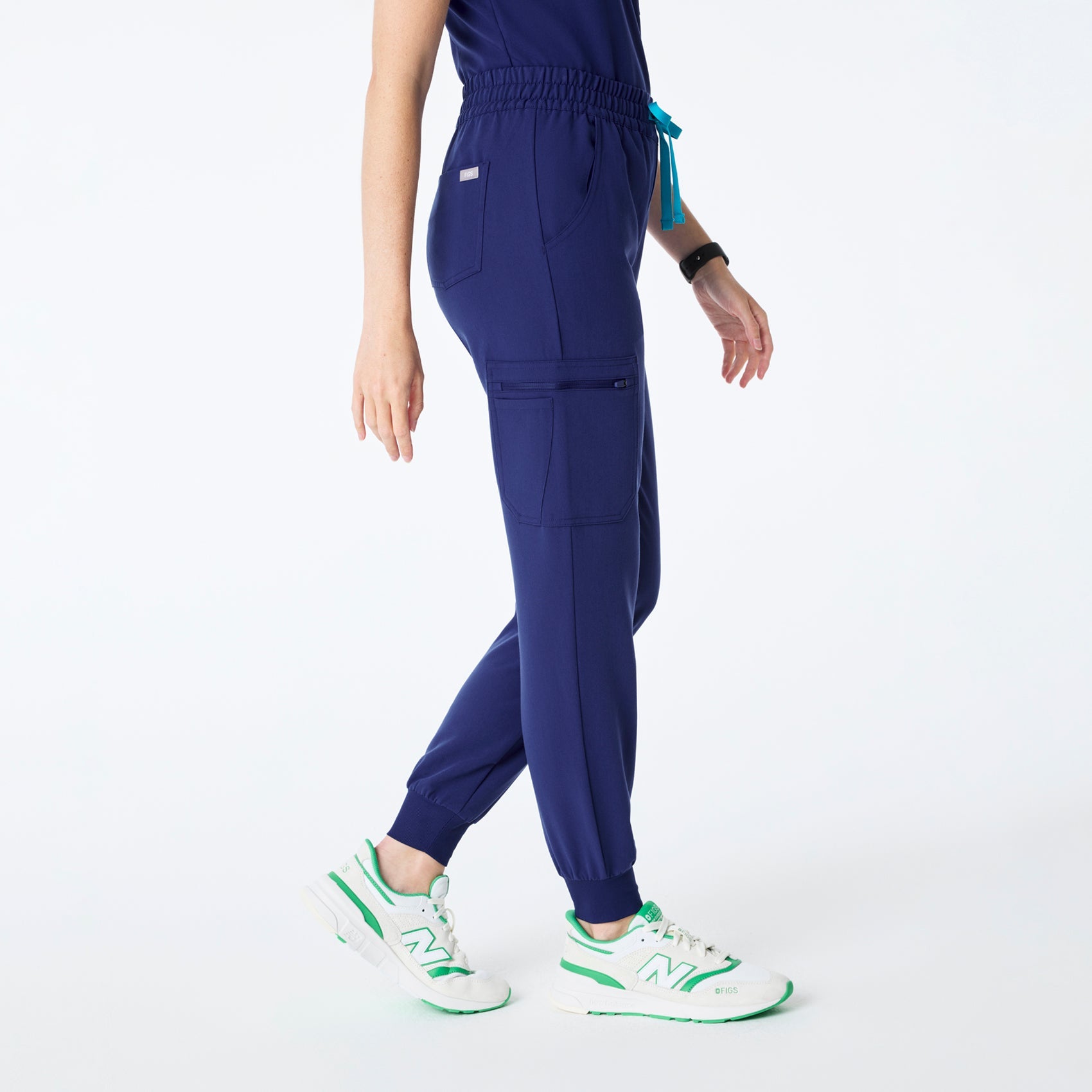 Uman High-Rise Jogger Scrub Pant - Sapphire