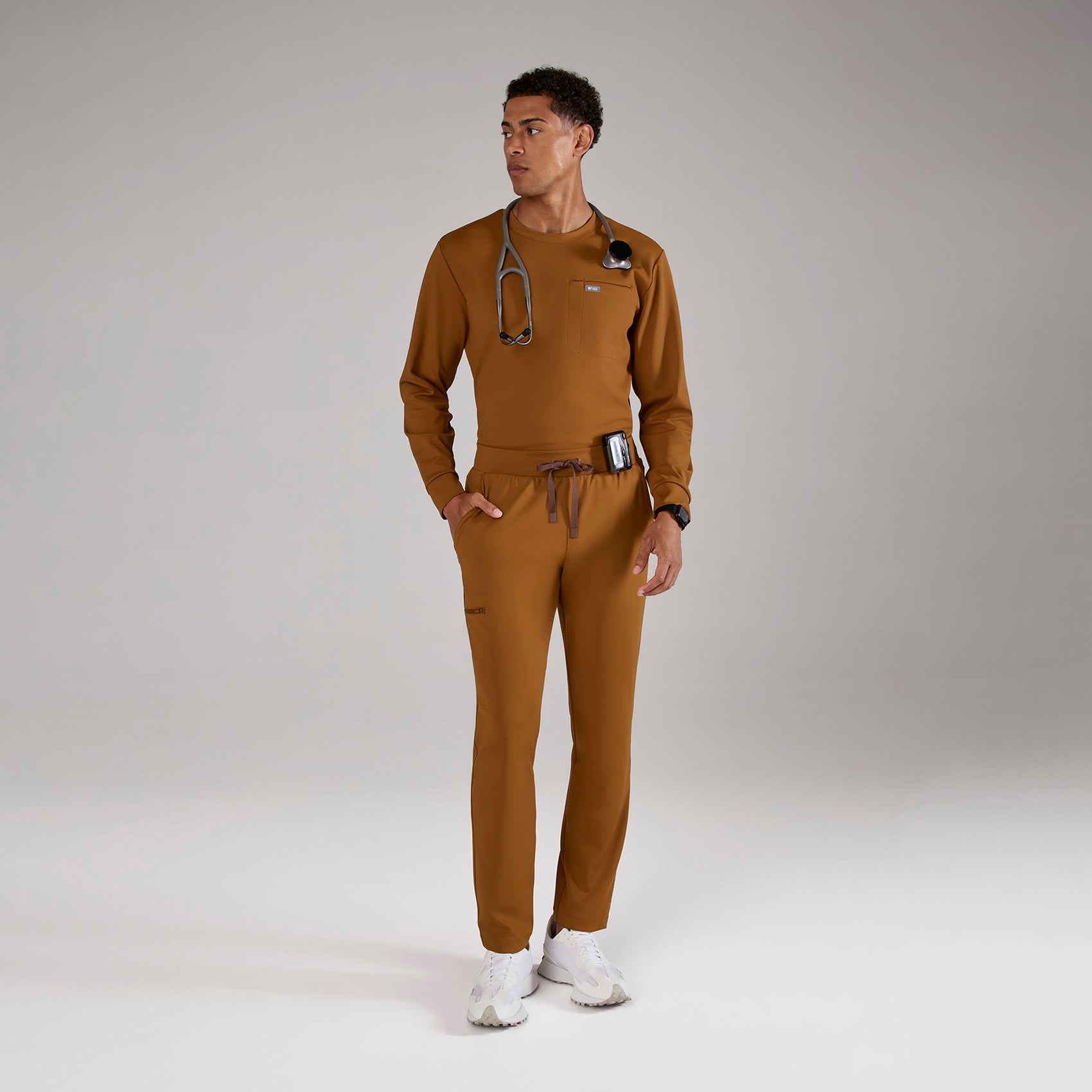 Pierre Slim Tapered Scrub Pant - Alder