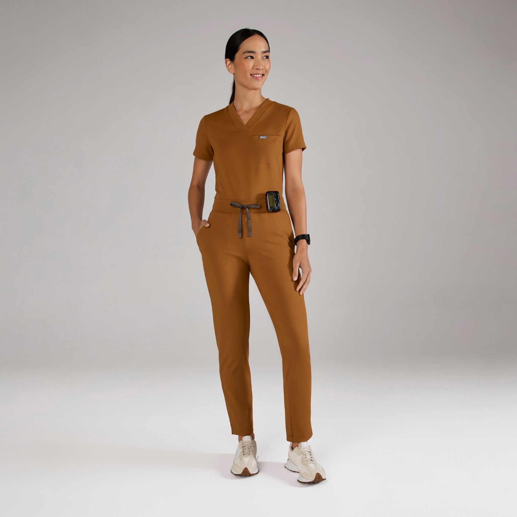Tena Slim Tapered Scrub Pant - Alder