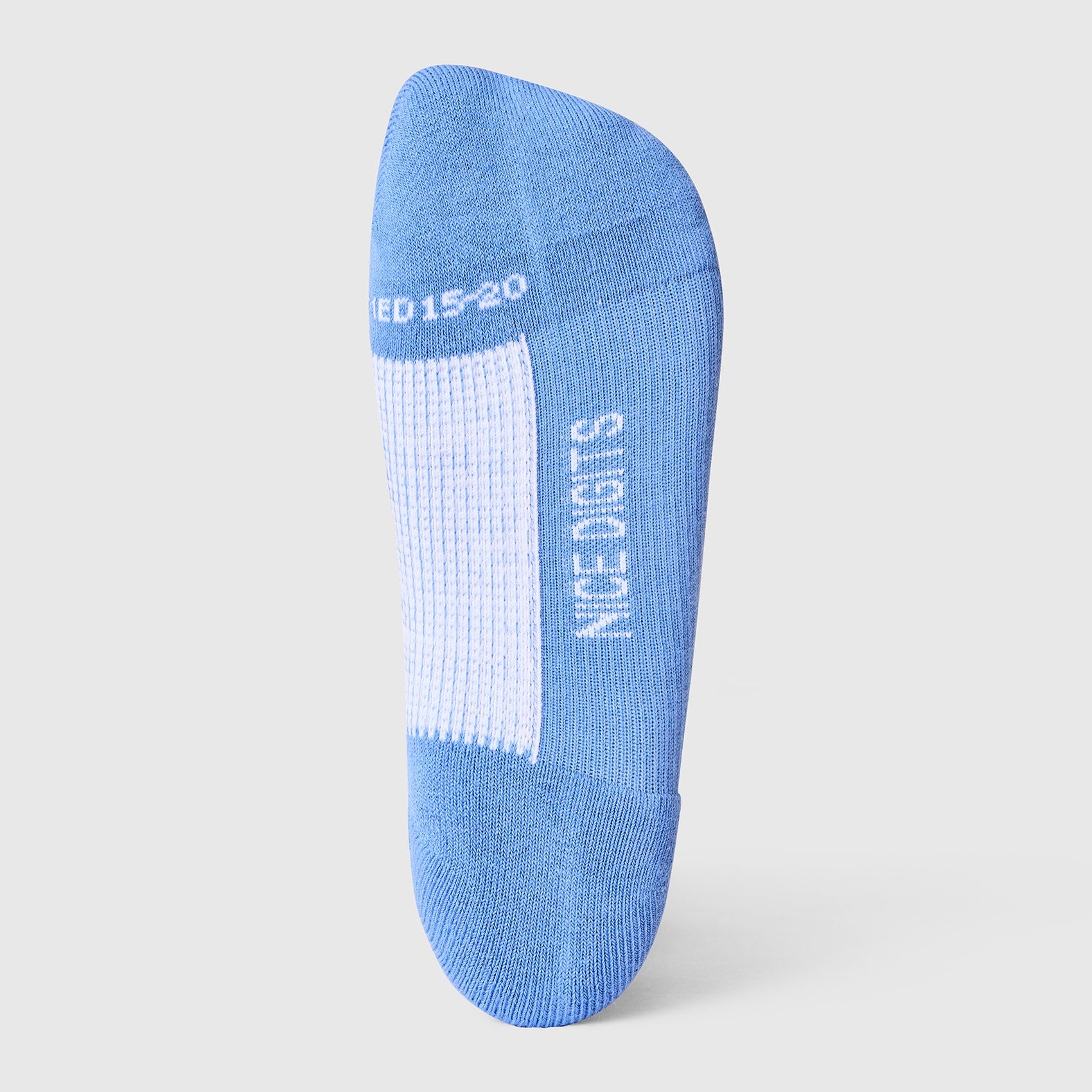FIGS | ArchTek® Crew Compression Socks 15-20 mmHg - Stripe/Ceil Blue