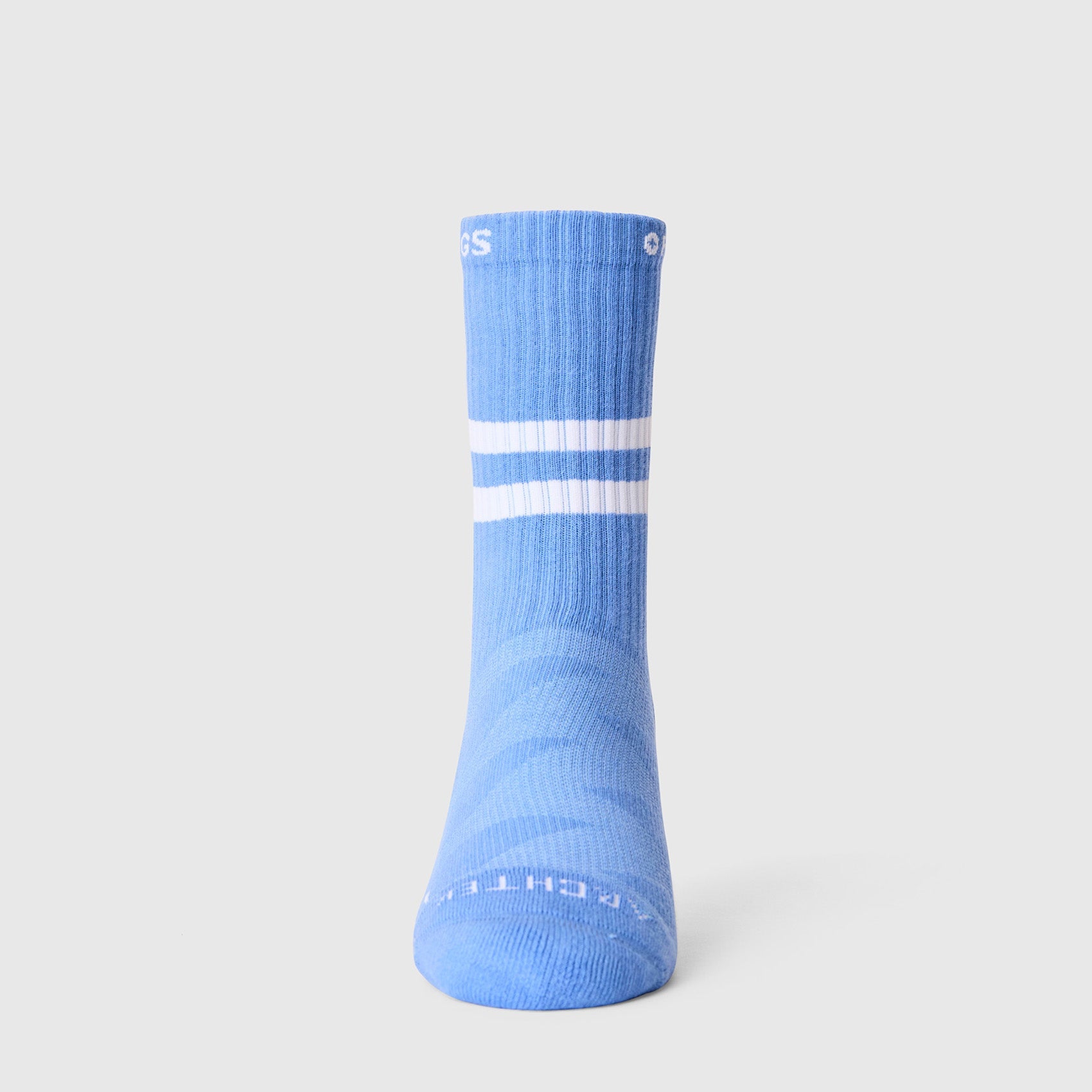 FIGS | ArchTek® Crew Compression Socks 15-20 mmHg - Stripe/Ceil Blue