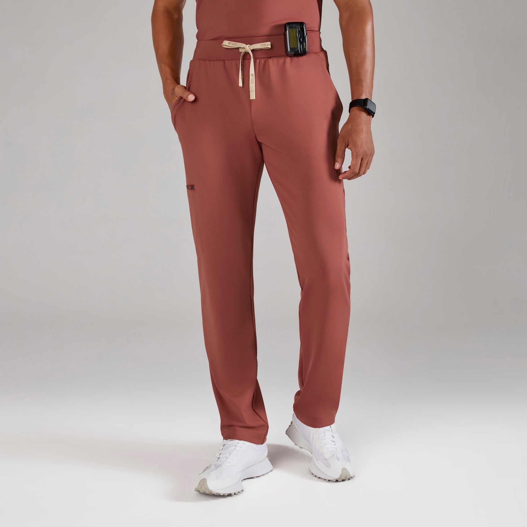 Norris Straight-Leg Scrub Pant - Rosewood