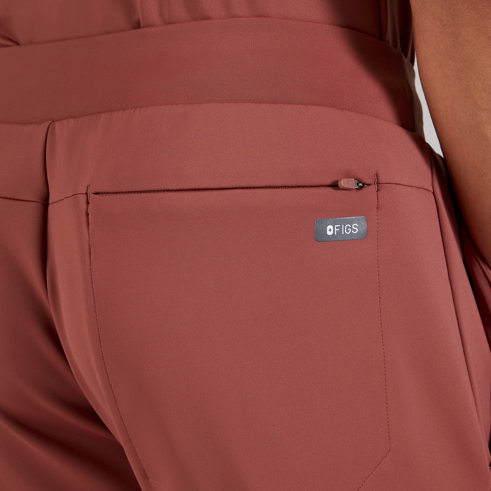 Norris Straight-Leg Scrub Pant - Rosewood