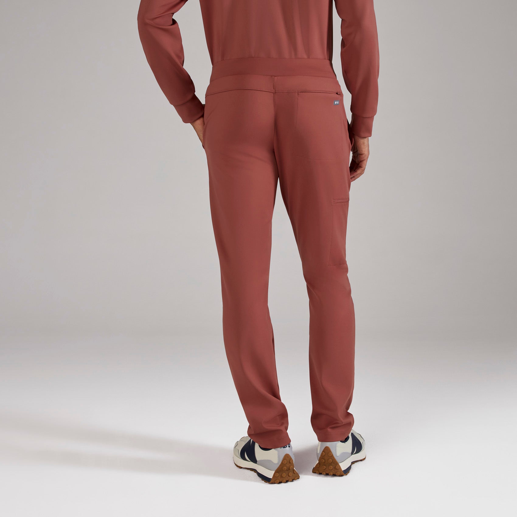 Pierre Slim Tapered Scrub Pant - Rosewood