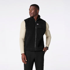 High-Pile Fleece Vest - Black