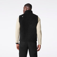 High-Pile Fleece Vest - Black