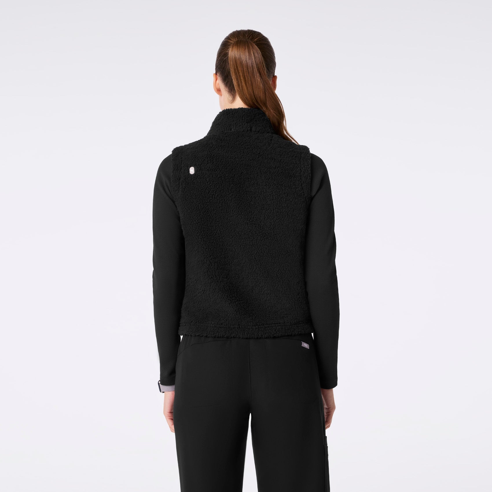 High-Pile Fleece Vest - Black